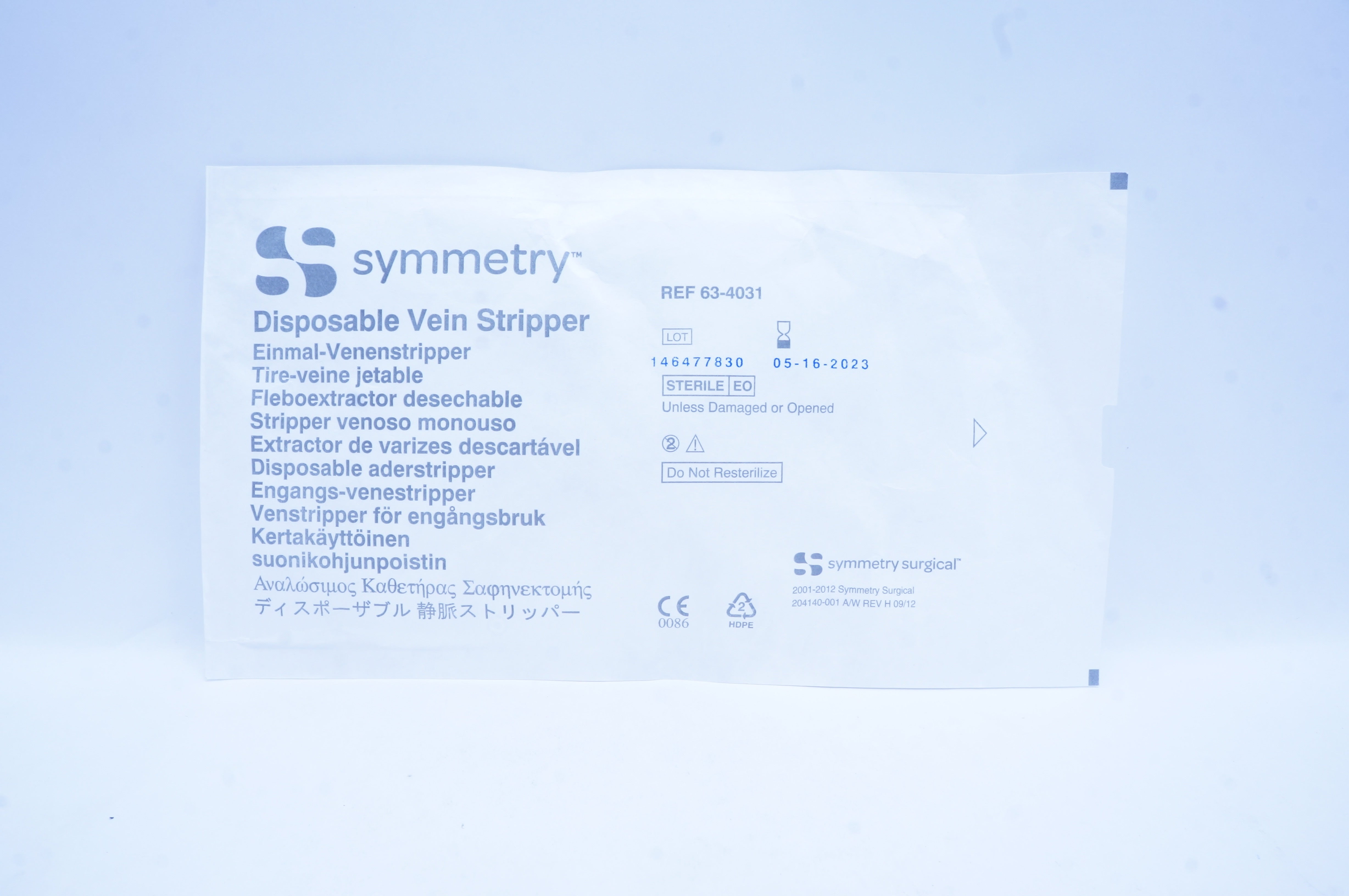 Symmetry Surgical 63-4031 Disposable Vein Stripper