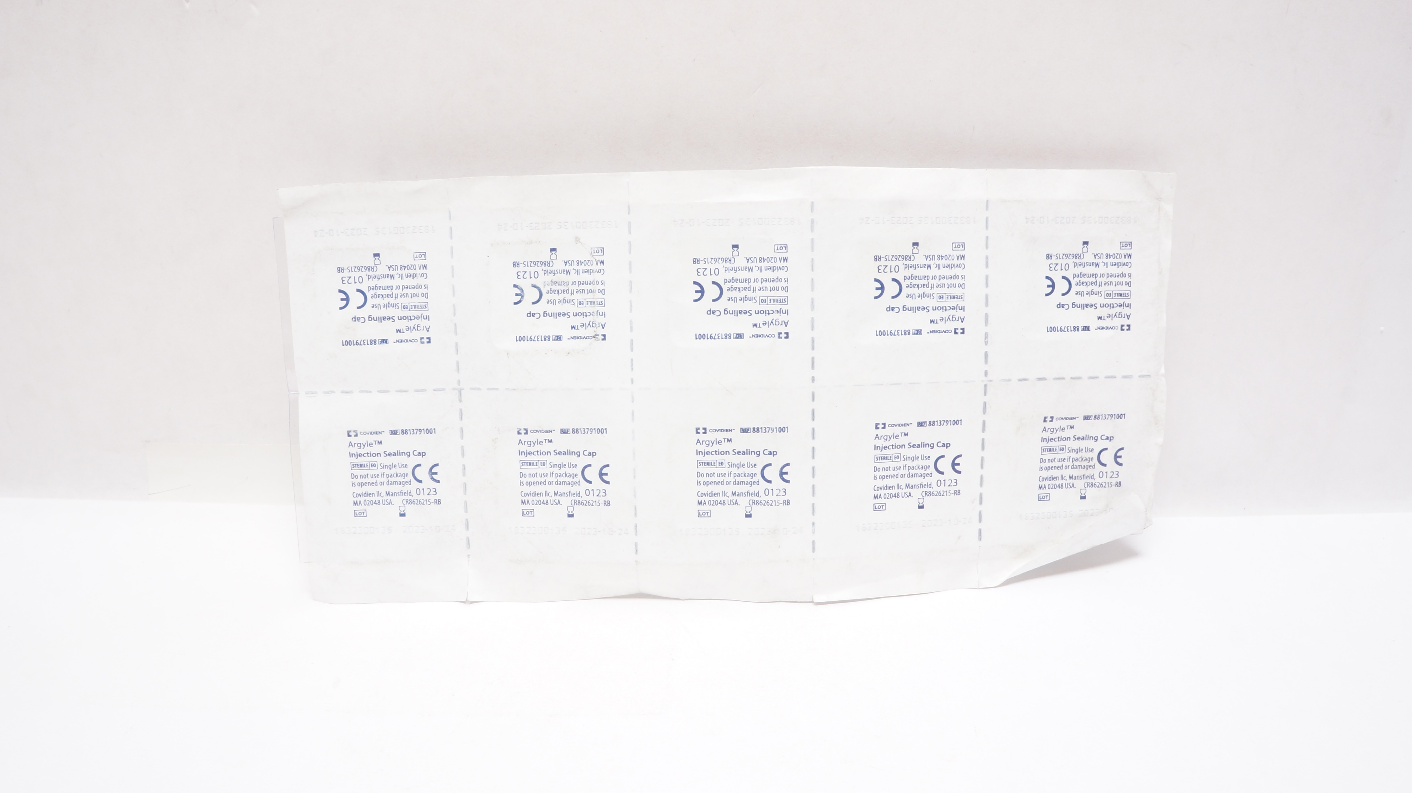 Covidien  8813791001 Argyle Injection Sealing Cap - Pack of 10