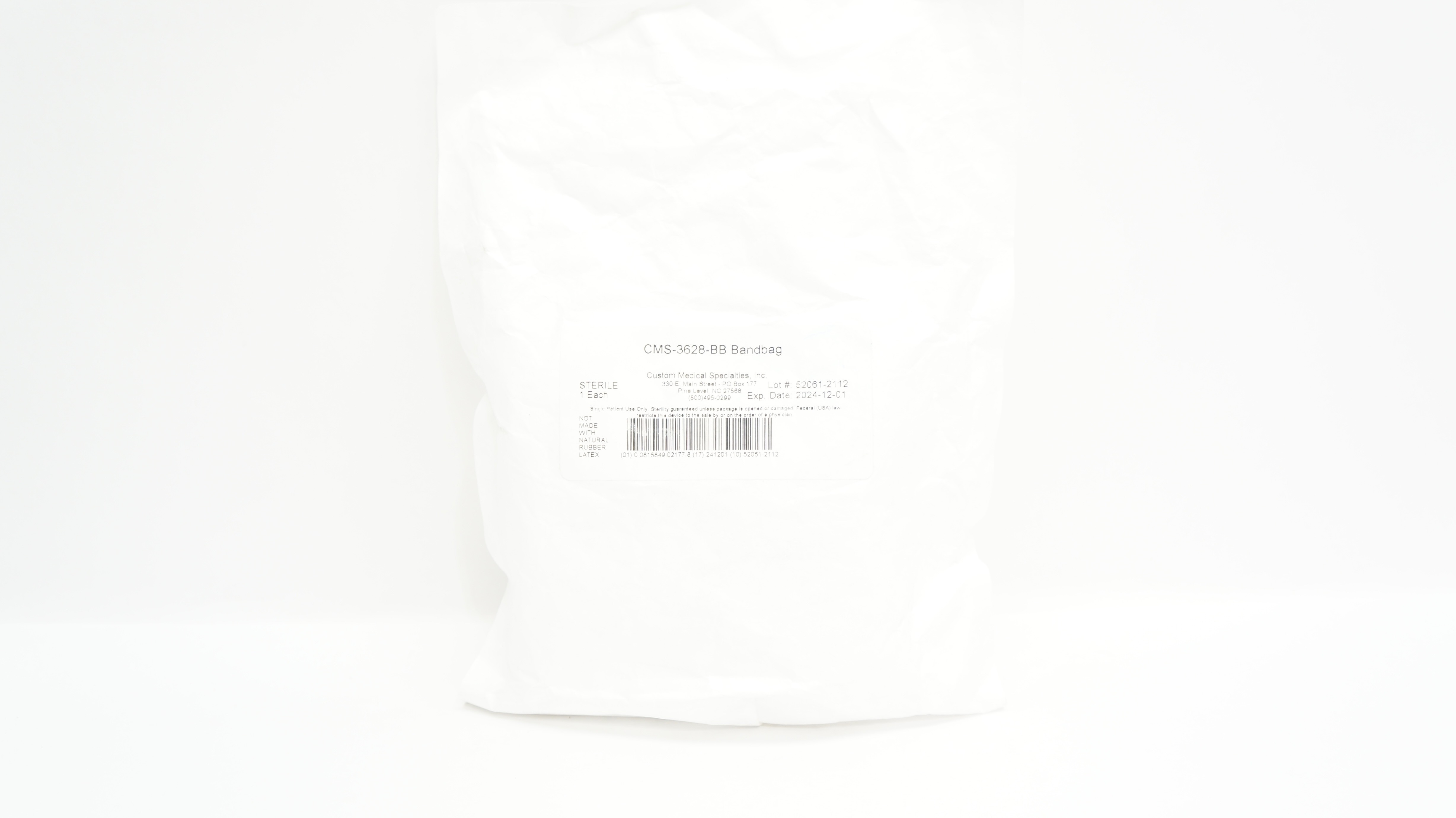 Custom Medical Specialties CMS-3628-BB Bandbag