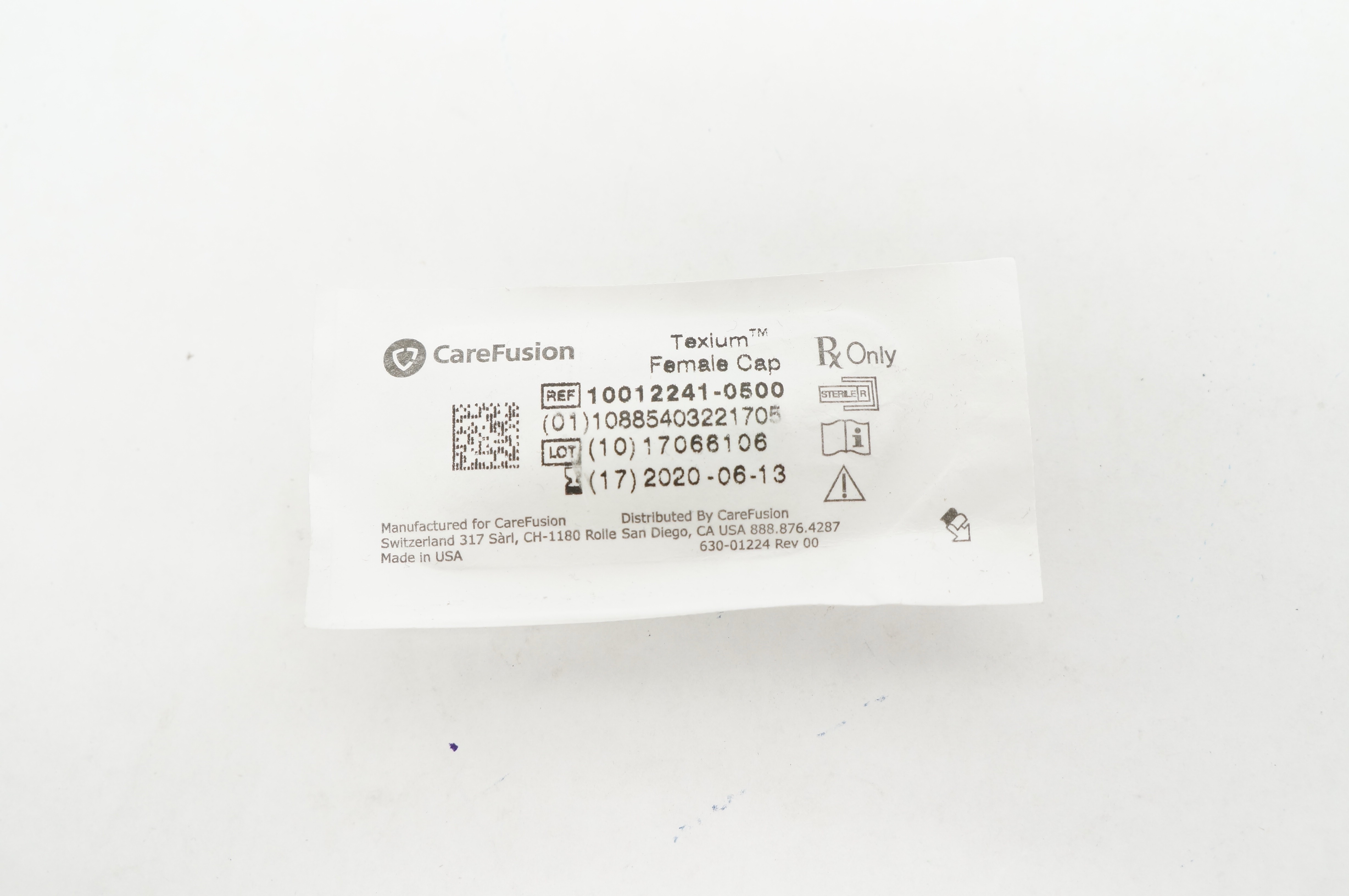 CareFusion 10012241-0500 Texium Female Cap (x)