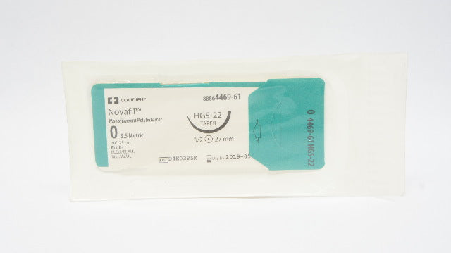 Covidien 4469-61 0 Novafil HGS-22,  27mm 1/2c Taper, 30inch