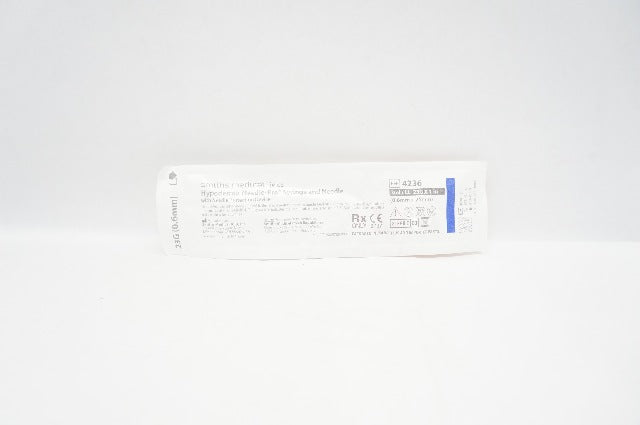 Smiths Medical 4236 Hypodermic Ndle-Pro Syringe And Ndle 3mL 23G x 1inch
