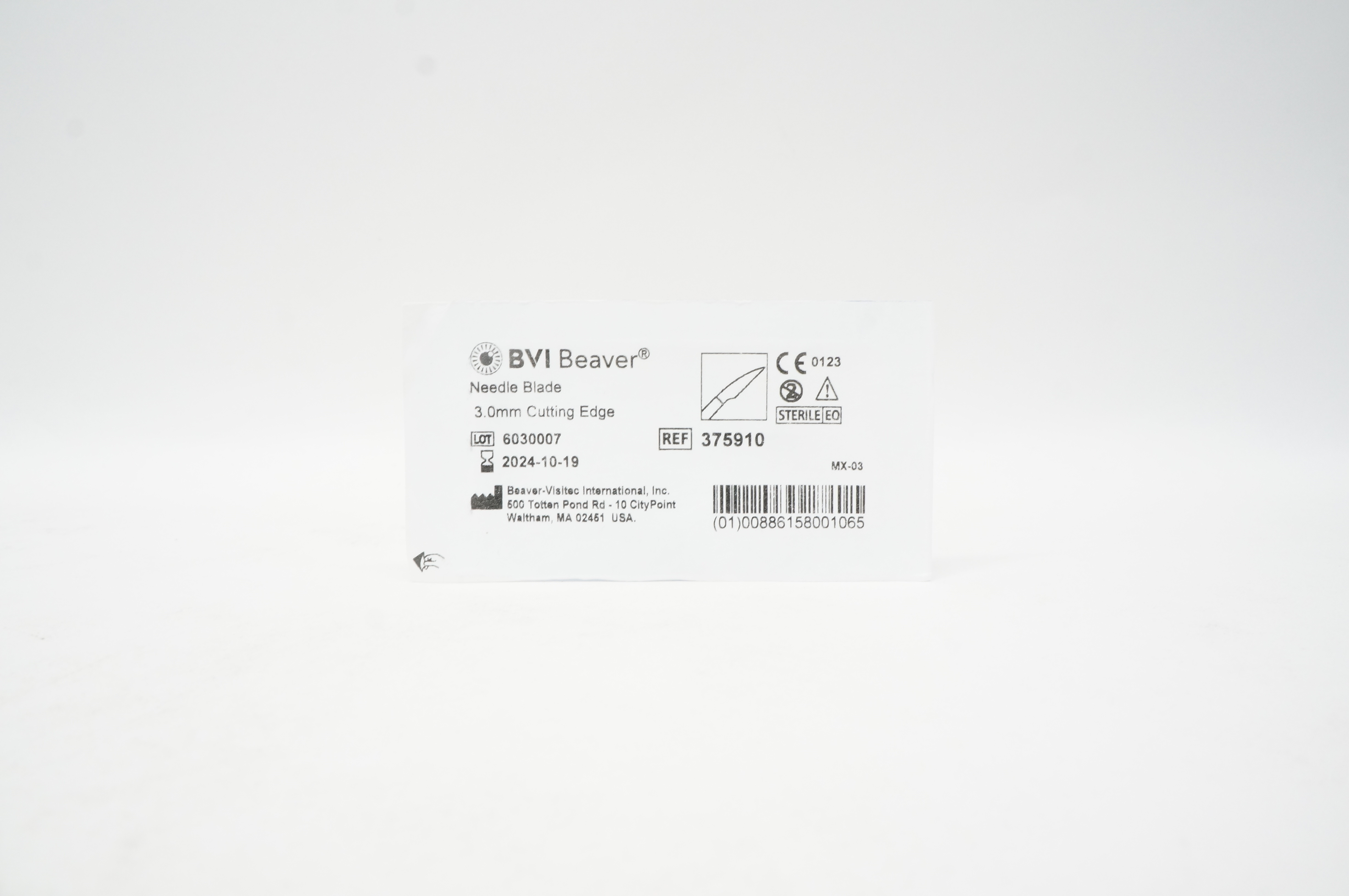 BVI Beaver 375910 Ndle Blade 3.0mm Cutting Edge