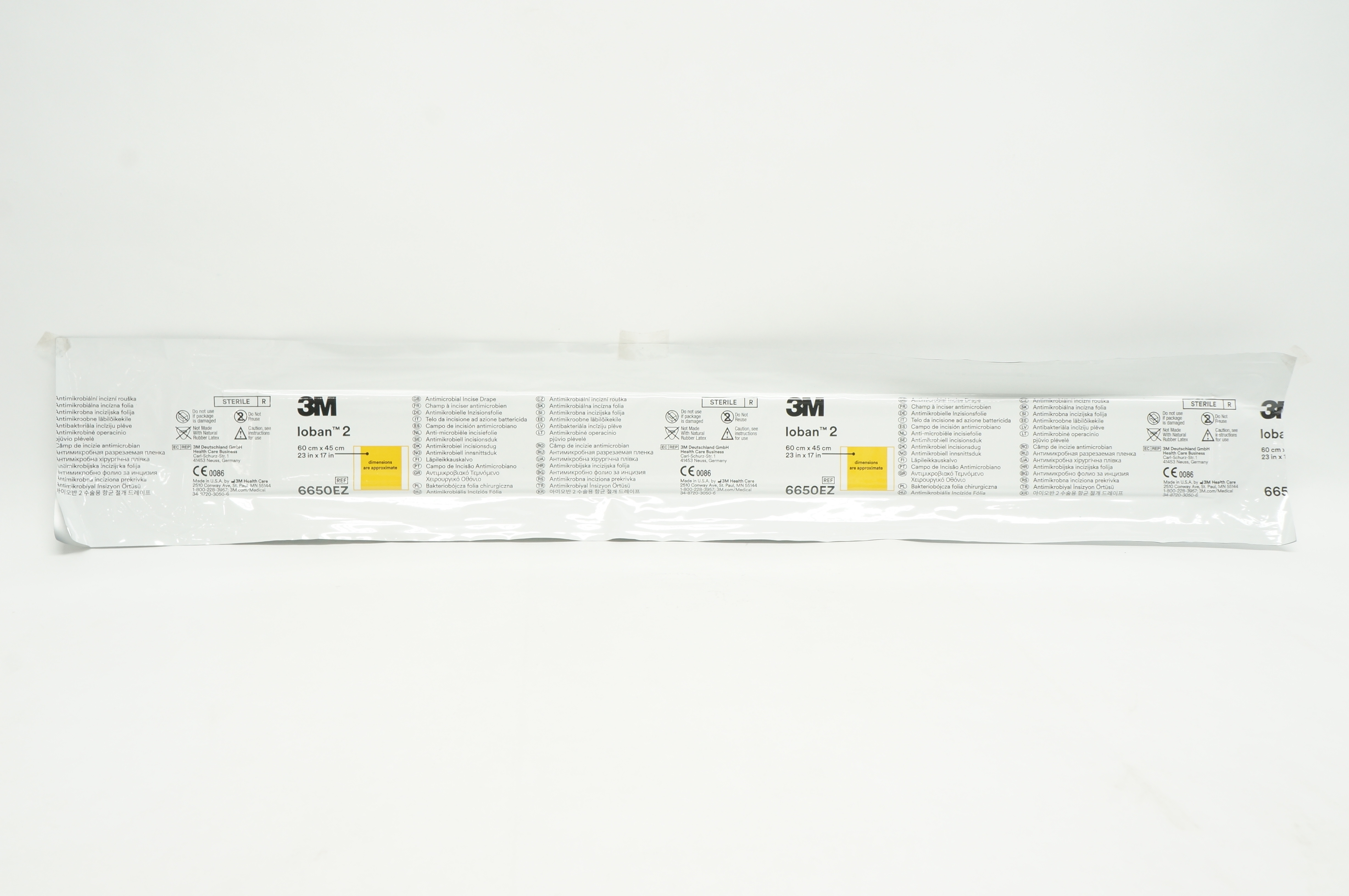 3M 6650EZ Loban 2 Antimicrobial Incise Drape 23inch x 17inch (x)