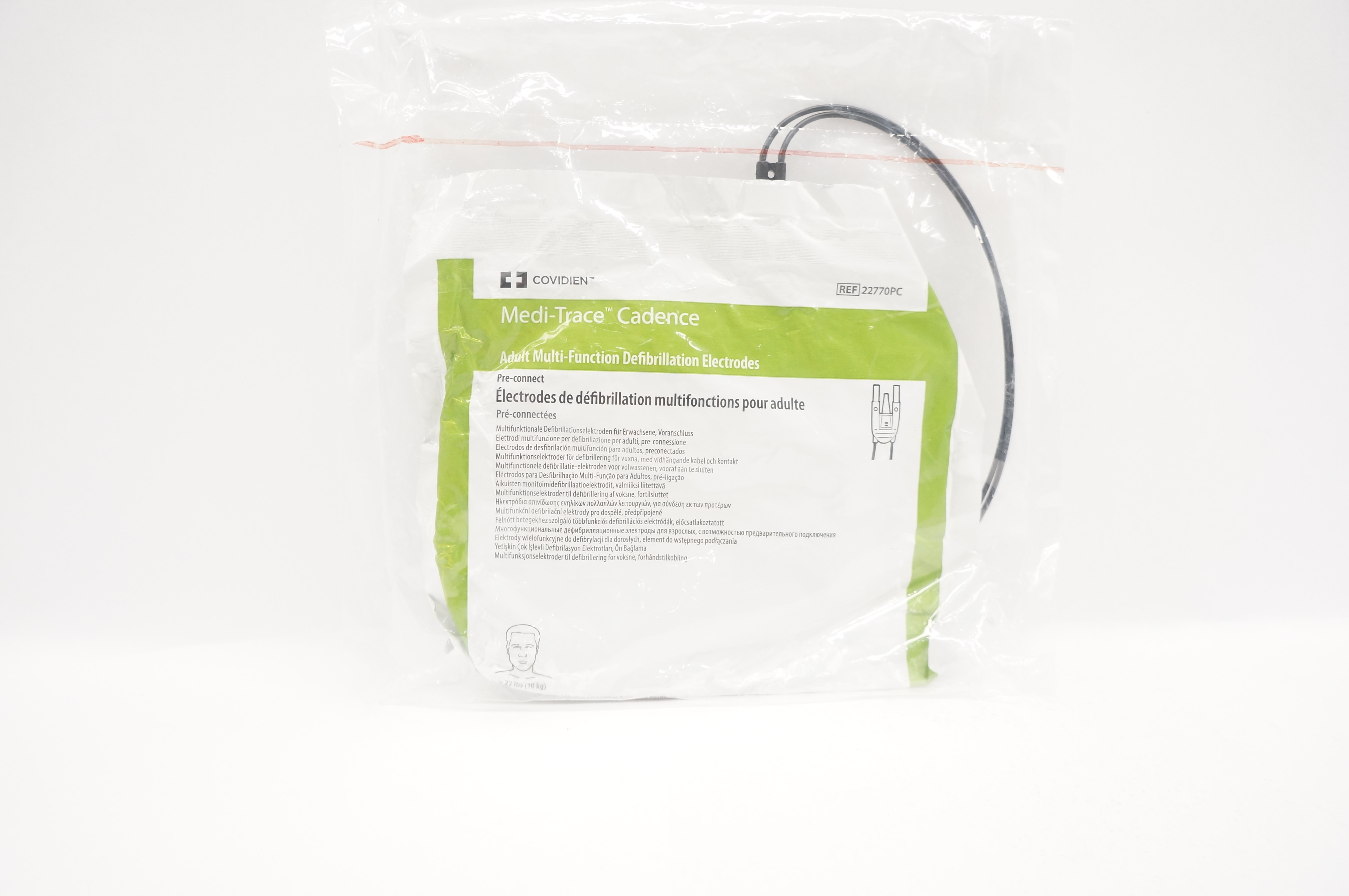 Covidien 22770PC Medi-Trace Cadence Adult Multi-Function Electrodes >22lbs (x)