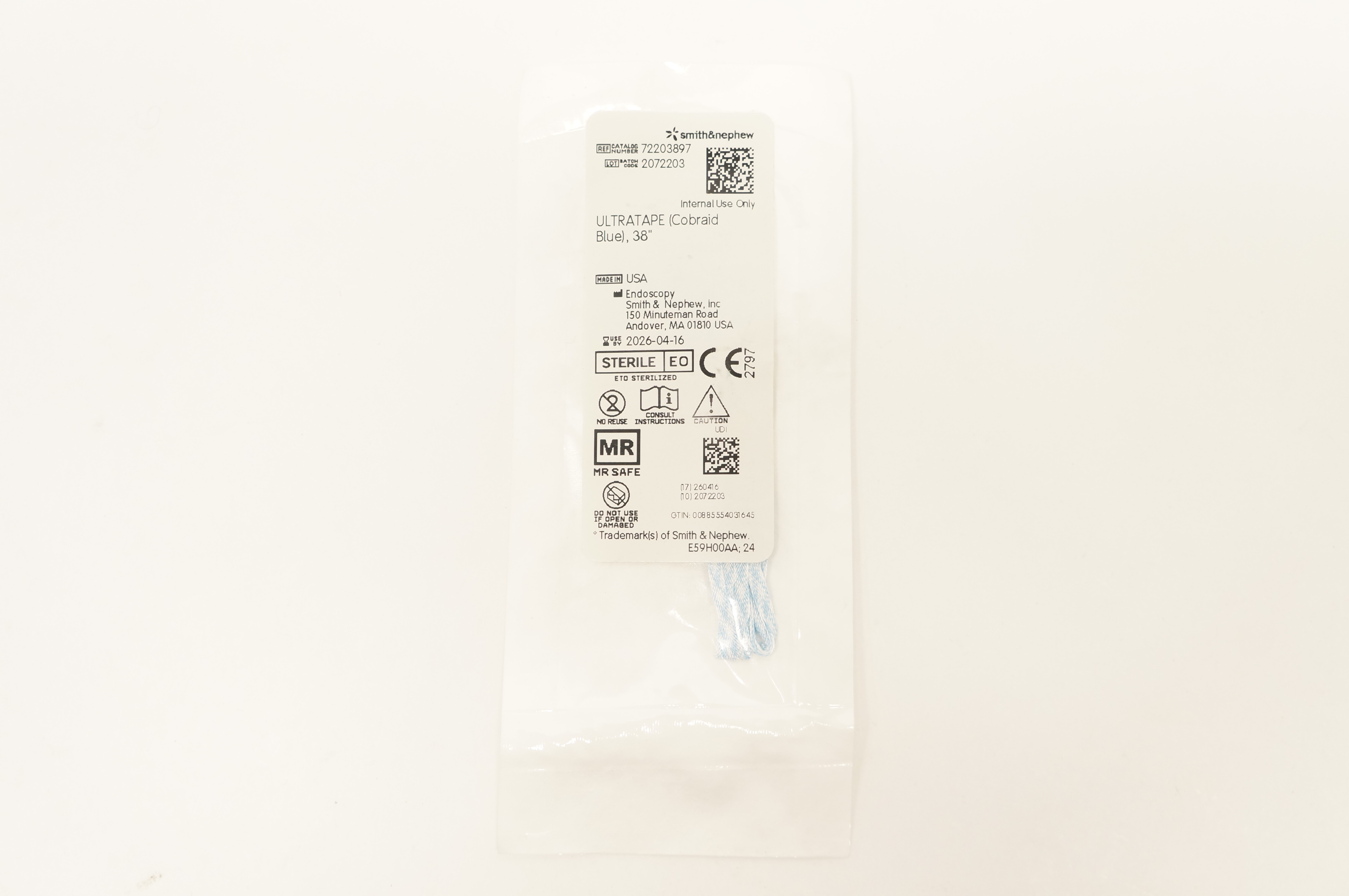 Smith&Nephew 72203897 ULTRATAPE Cobraid Blue 38inch