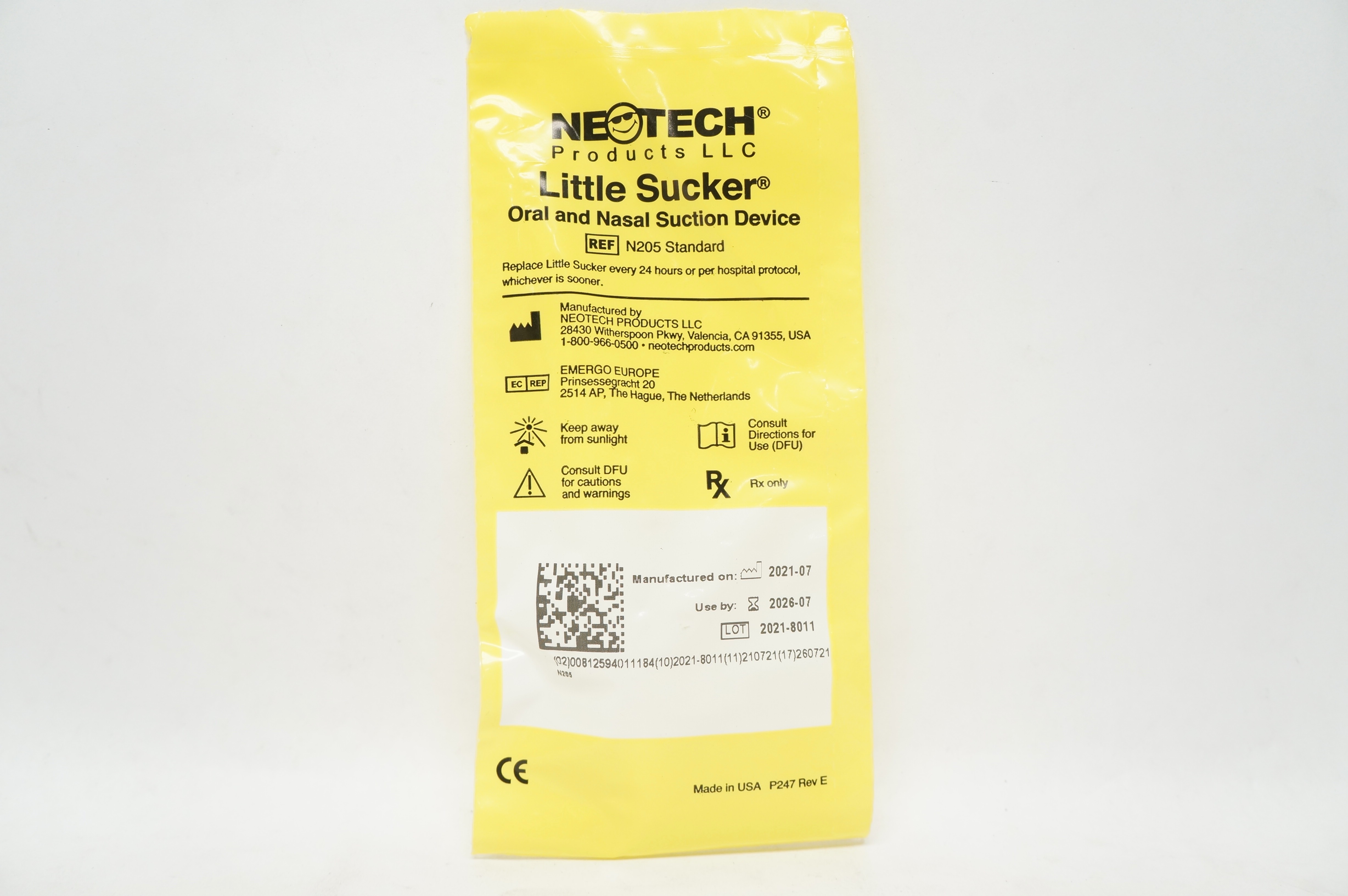 Neotech N205 Standard Little Sucker Oral and Nasal Suction Device