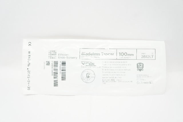 Ethicon 2B12LT Bladeless Trocar W/OPTIVIEW Stability Sleeve 12 x100mm (x)
