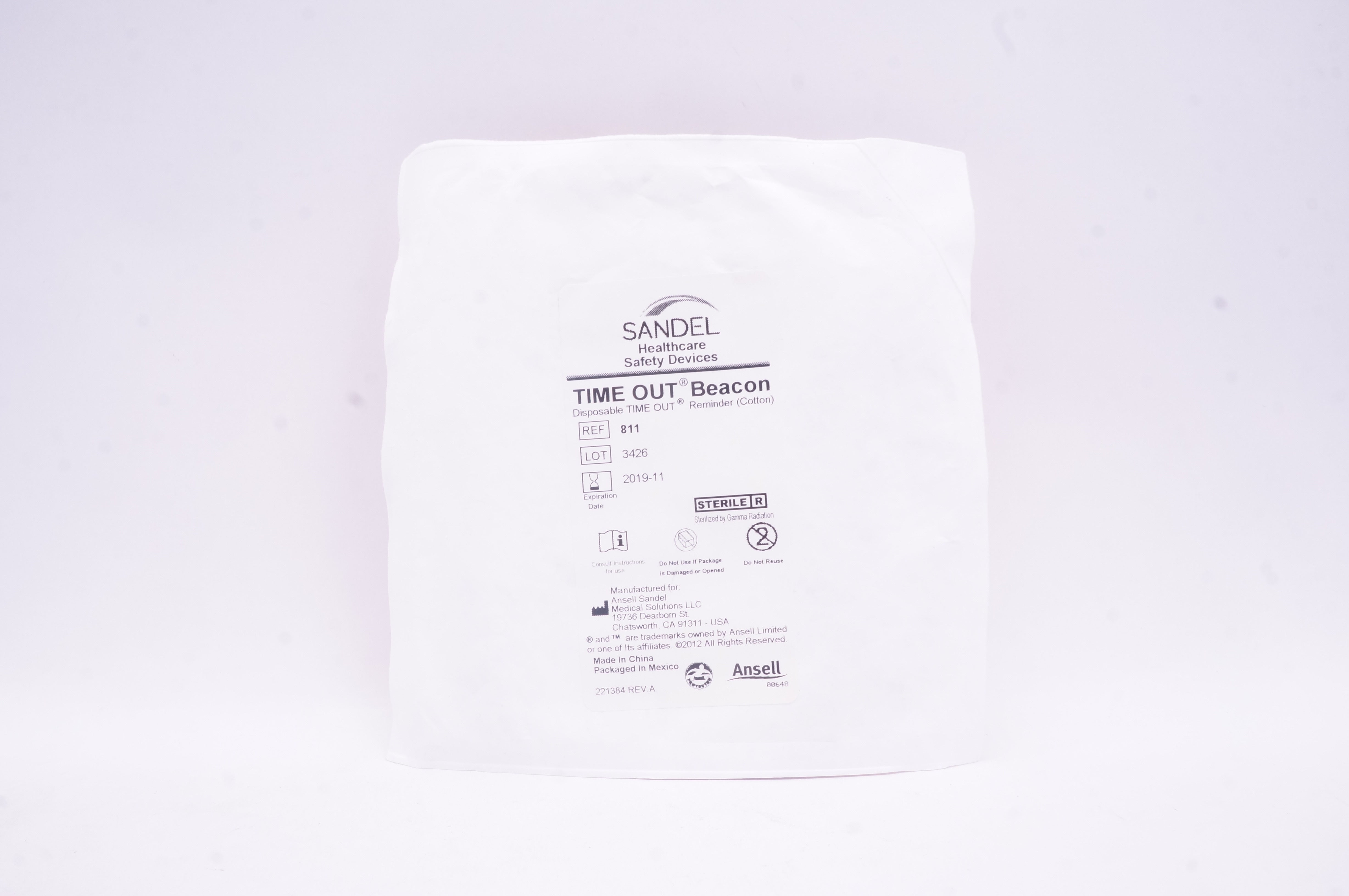 Ansell 811 Sandel Time Out Beacon Disposable Reminder (x)