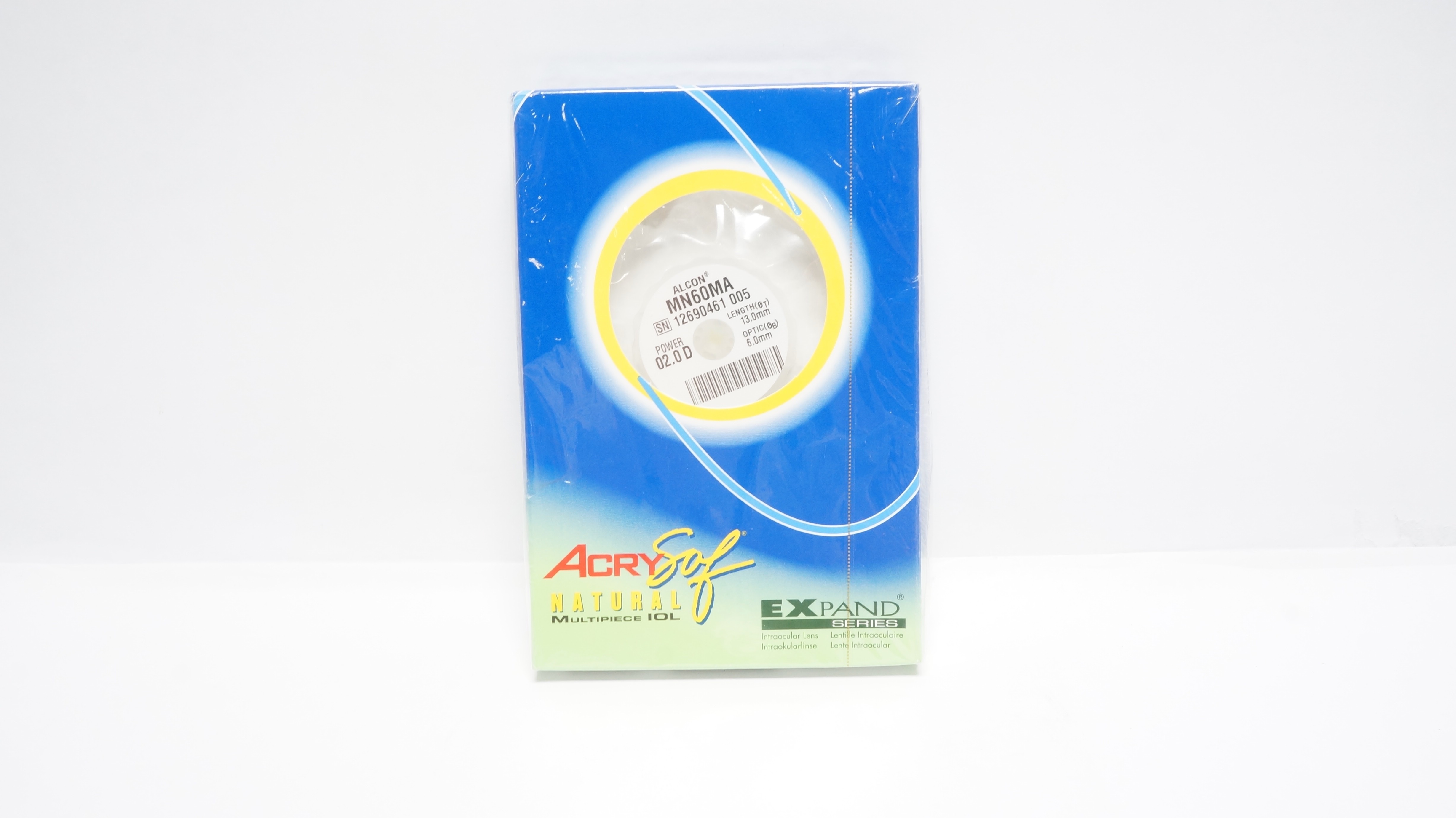 Alcon MN60MA Expand AcrySof Introcular Lens 02.0D 13.0mm x 6.0mm (x)