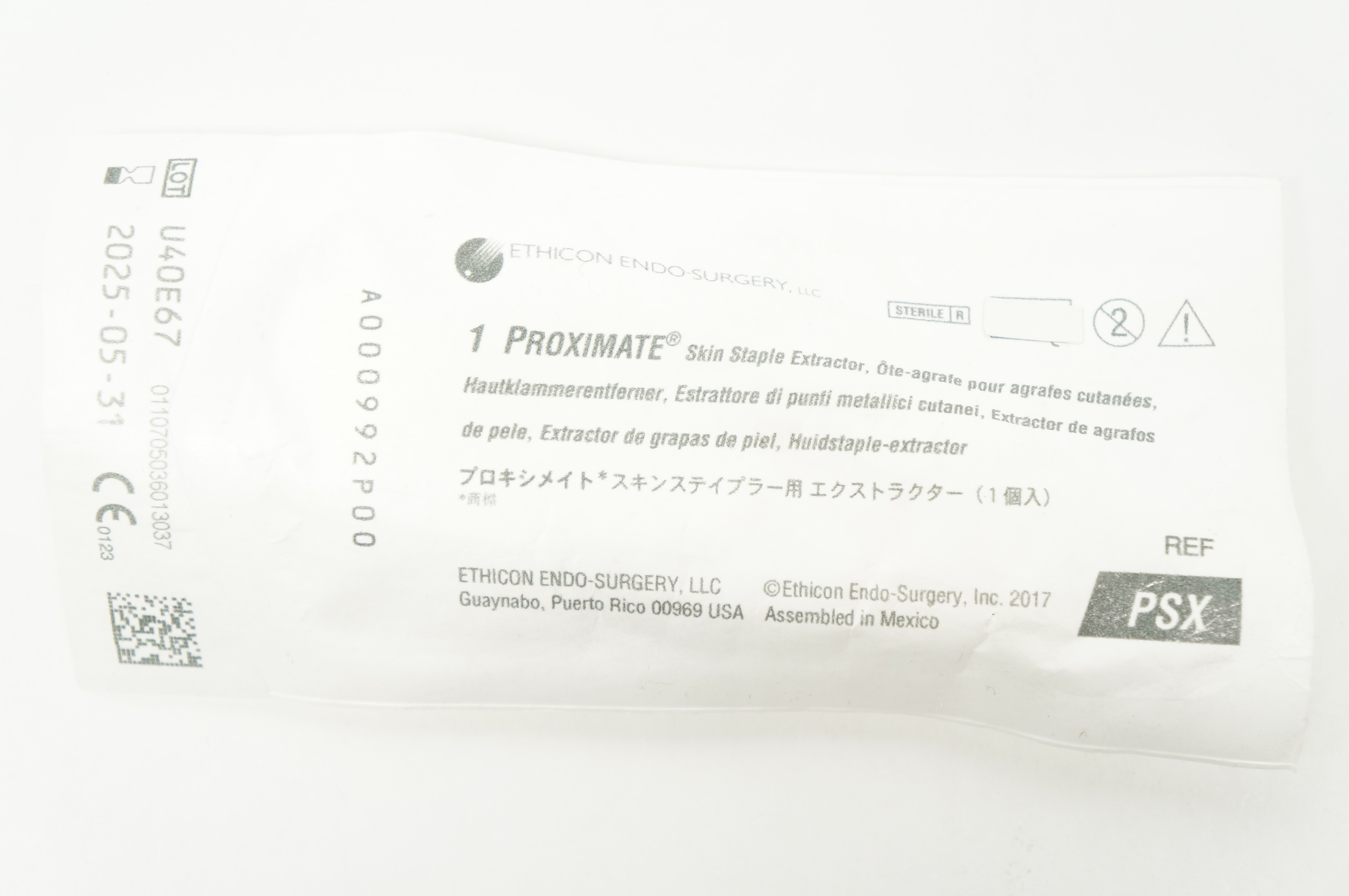 Ethicon PSX 1 Proximate Skin Staple Extractor