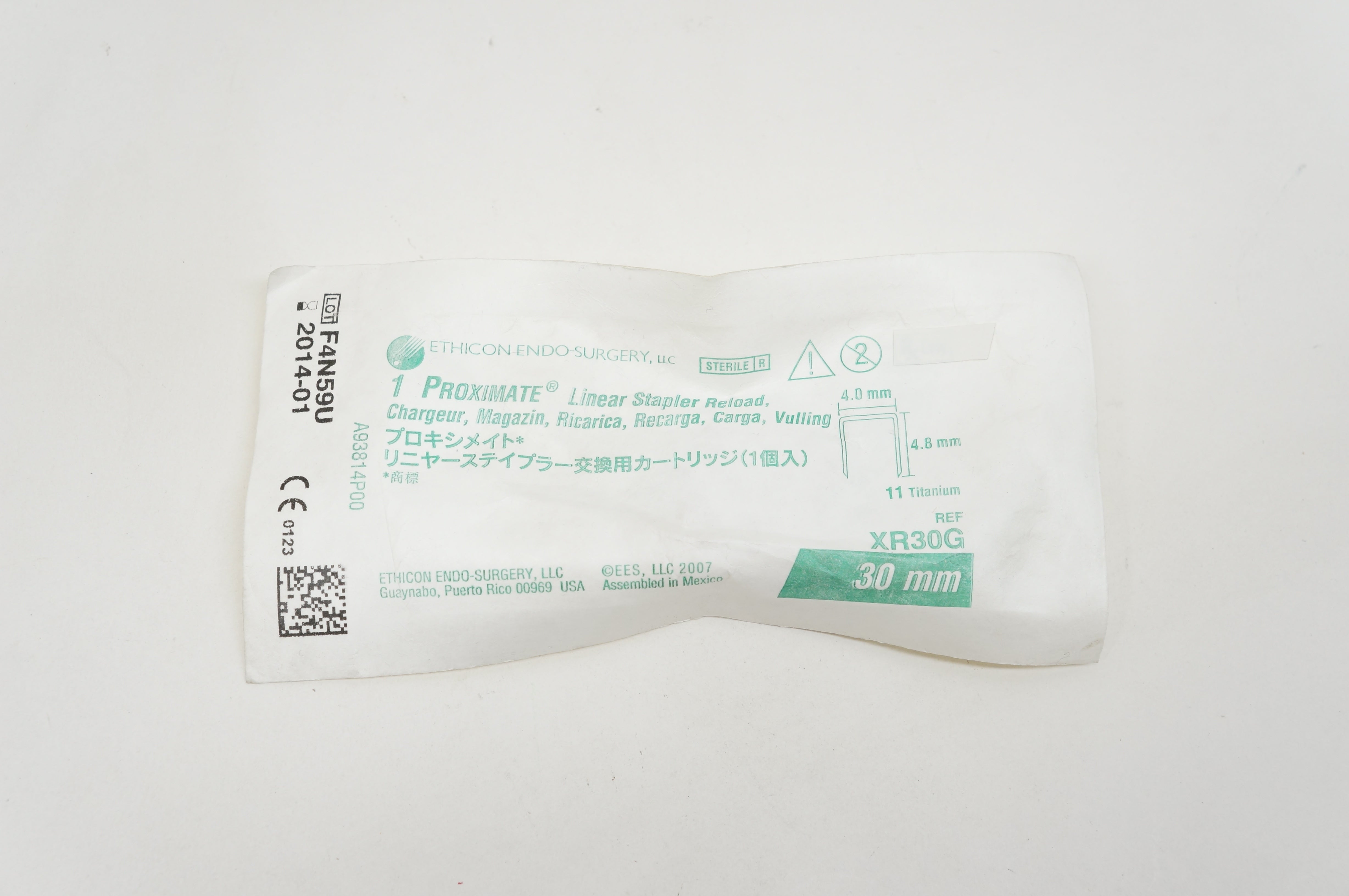 Ethicon XR30G Proximate Linear Stapler Reload 4.0mm x 4.8mm, 30mm (x)