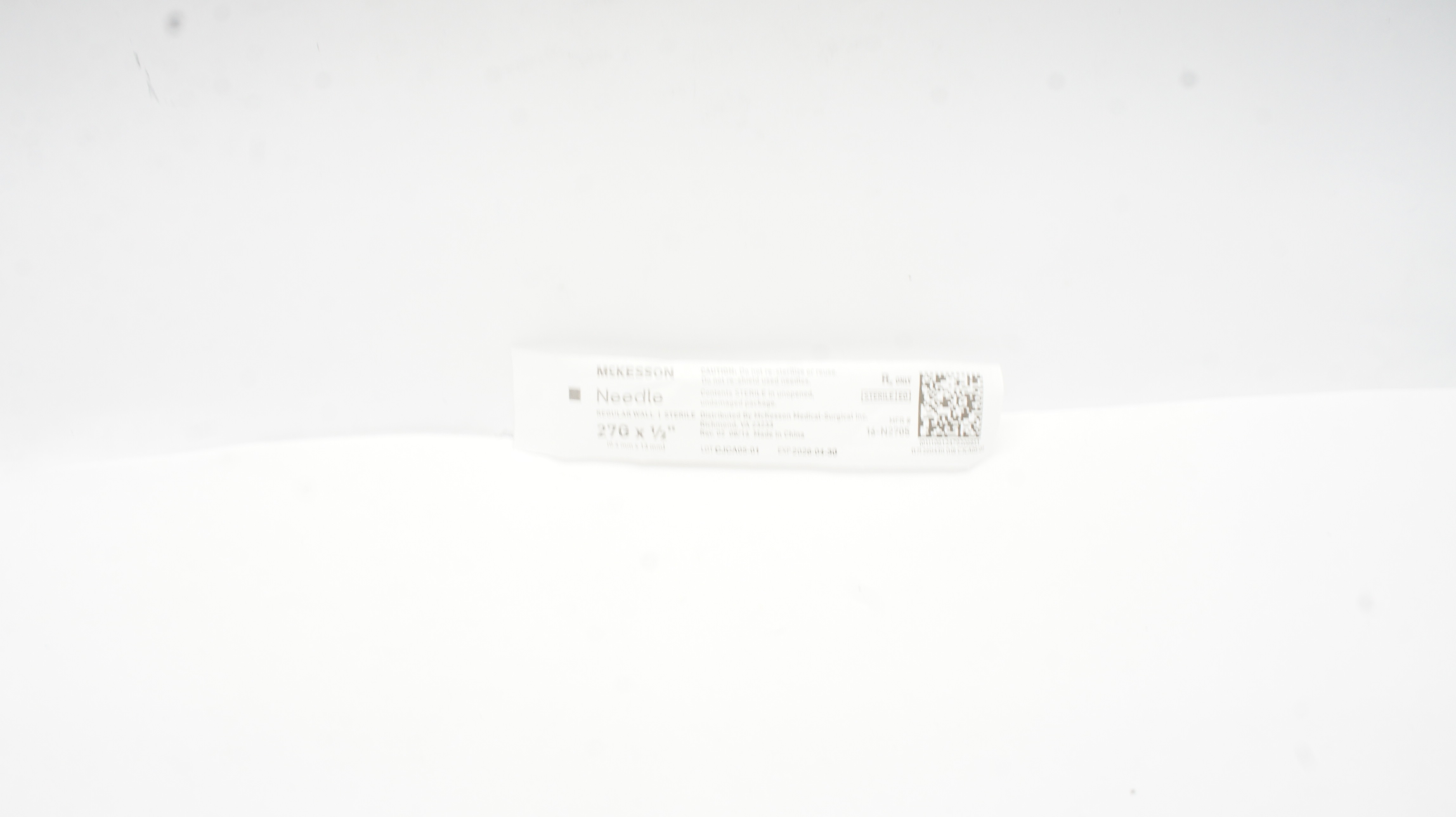 McKesson 16-N2705 Ndle Regular Wall Sterile 27G x 1/2 inch