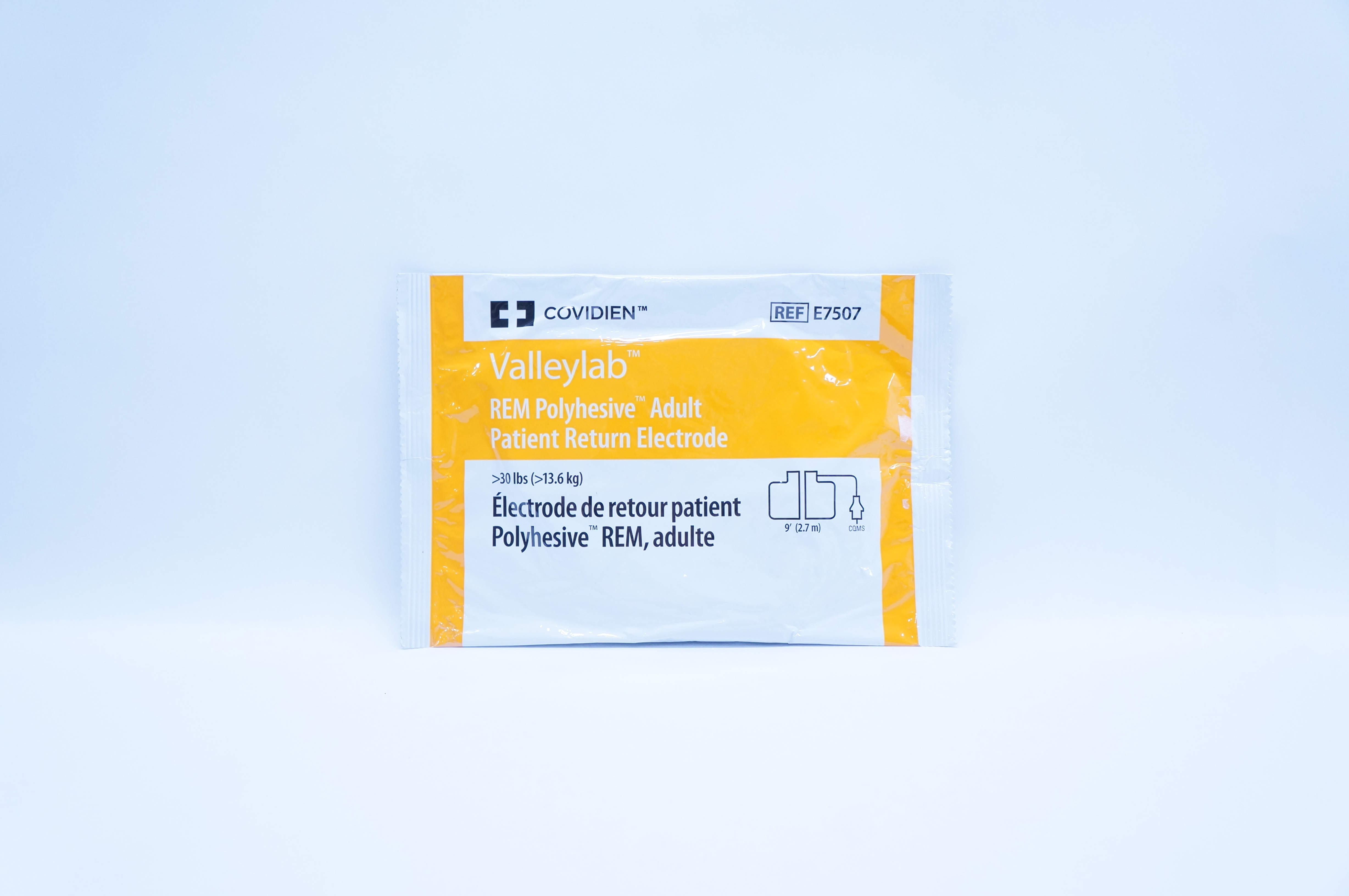 Covidien E7507 Valleylab REM Polyhesive Adult Patient Return Electrode>30lbs (x)