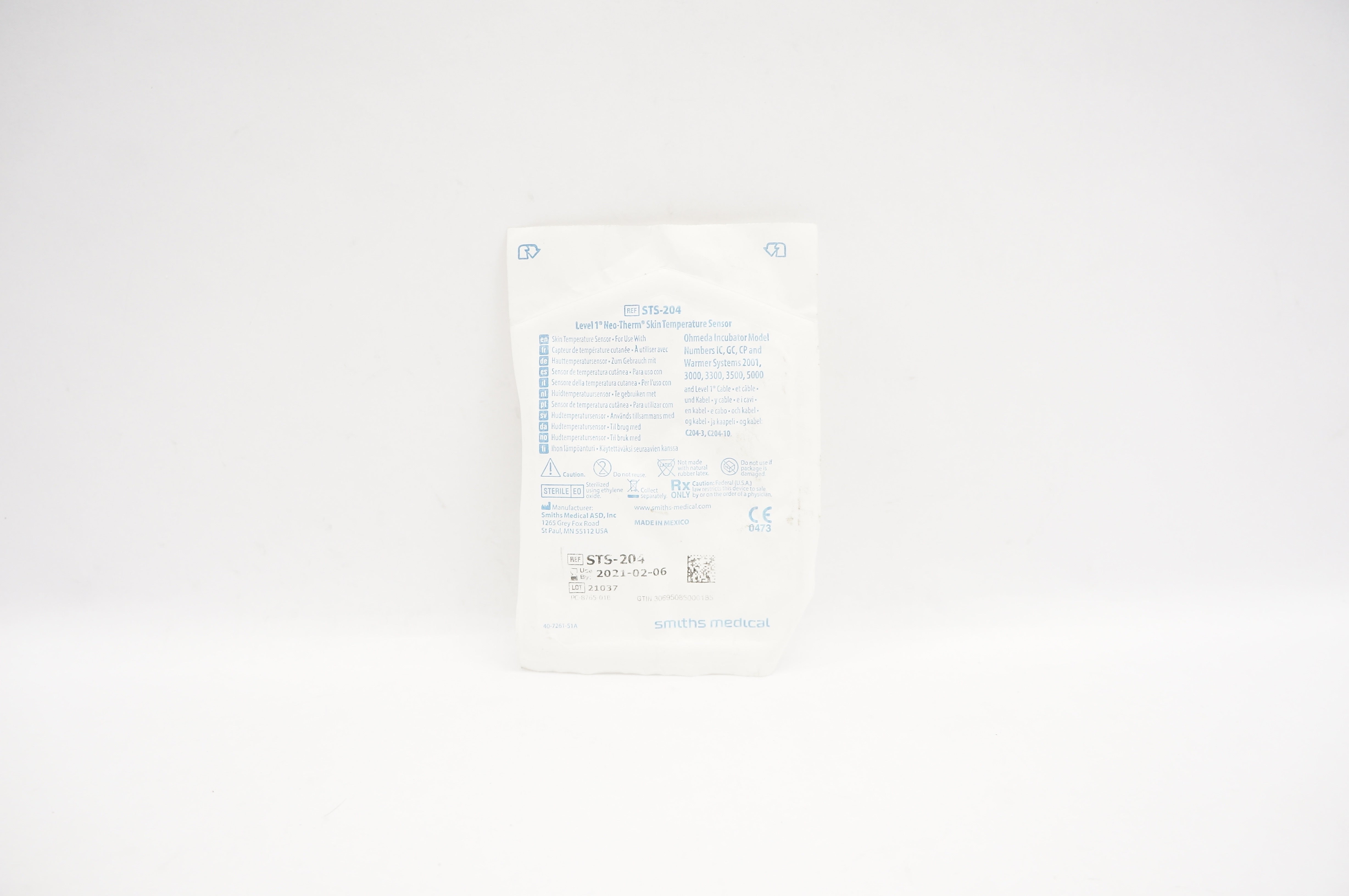 Smiths Medical STS-204 Level 1 Neo-Therm Skin Tepmerature Sensor (x)