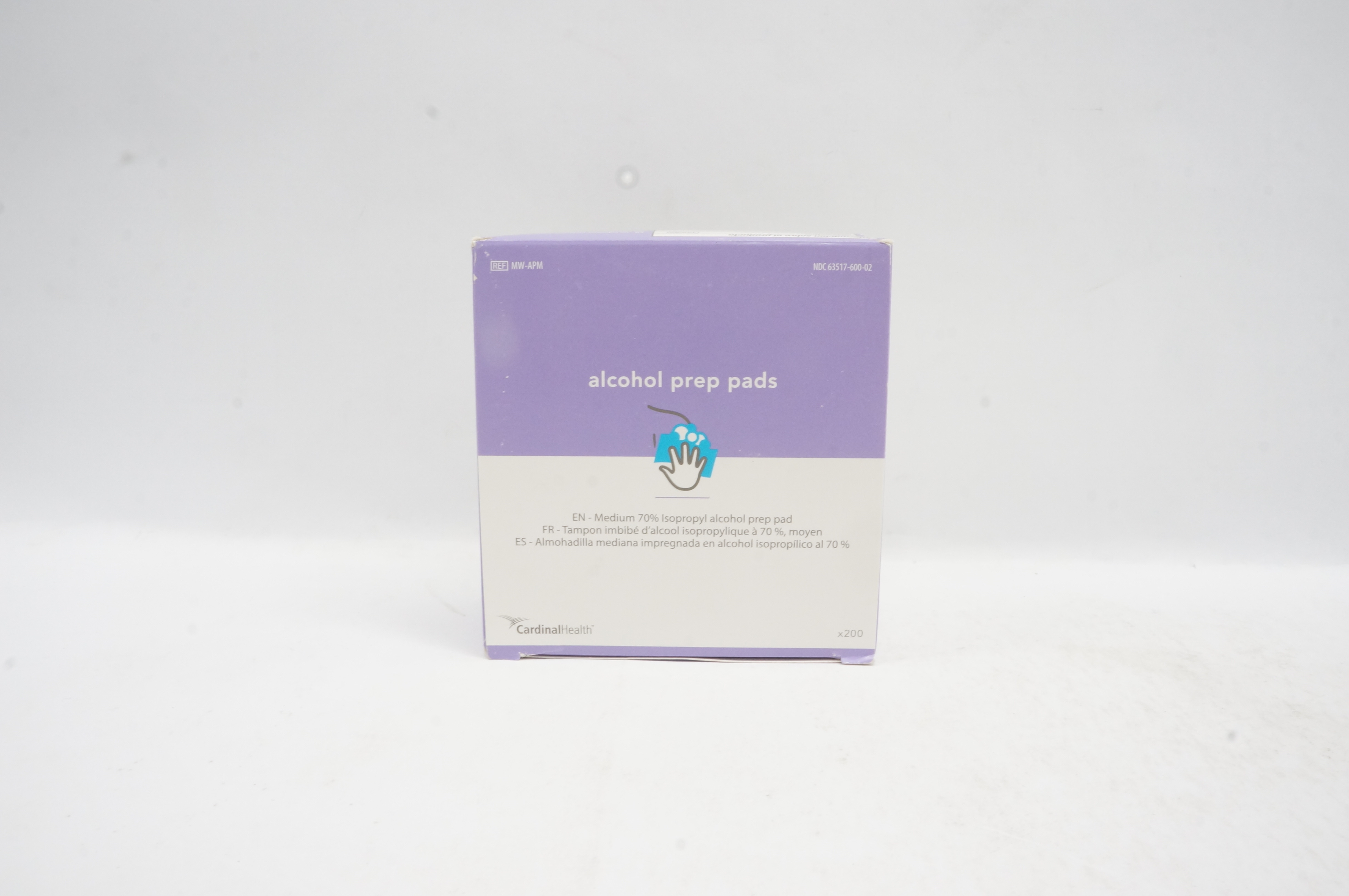 Cardinal Health MW-APM 70% Isopropyl Alcohol Prep Pad - Box of 200