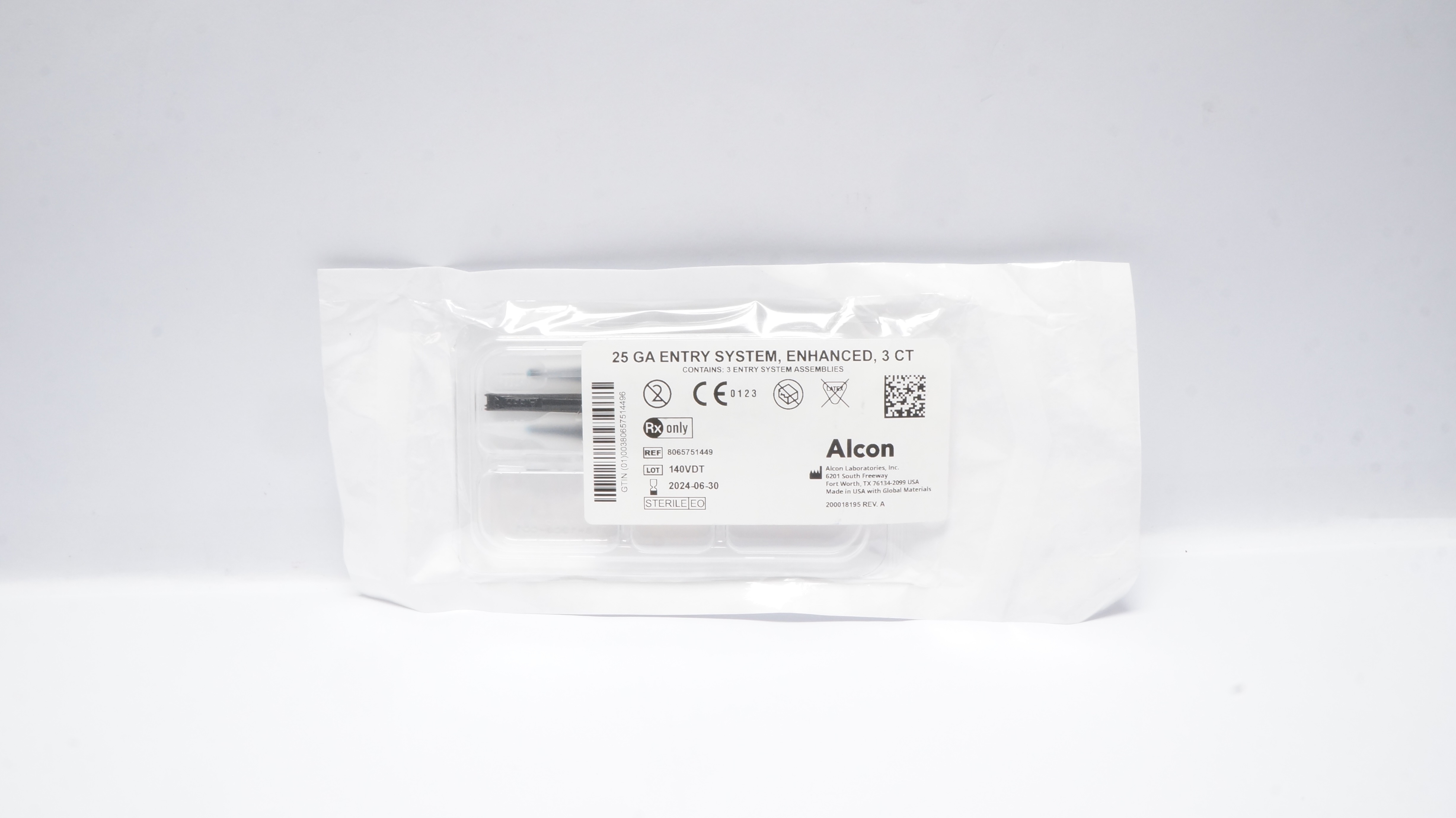 Alcon 8065751449 25Ga Entry System Enhanced 3CT (x)