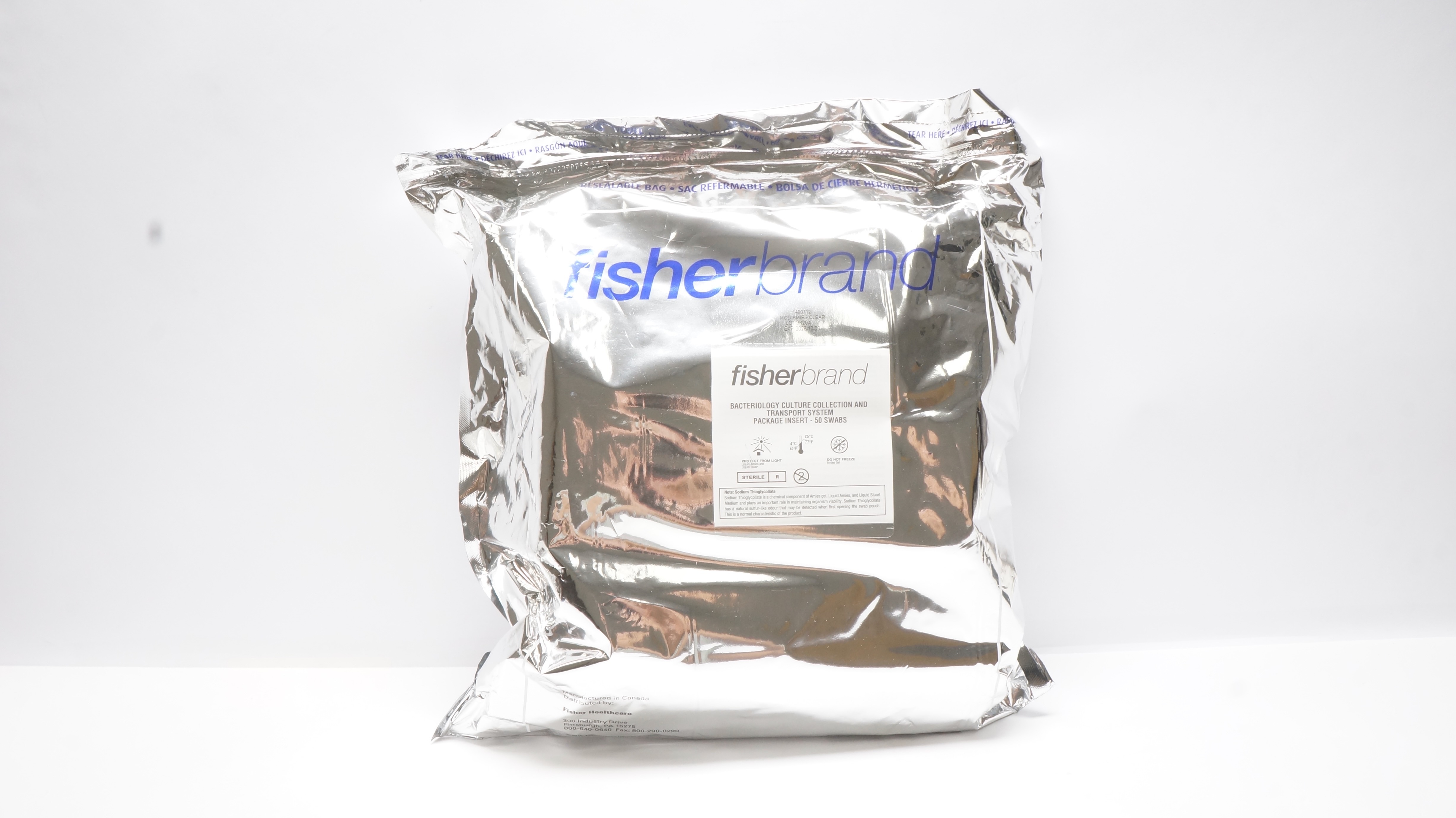 Fisher Healthcare 1490712 FisherBrand Insert - Pack of 50 Swabs