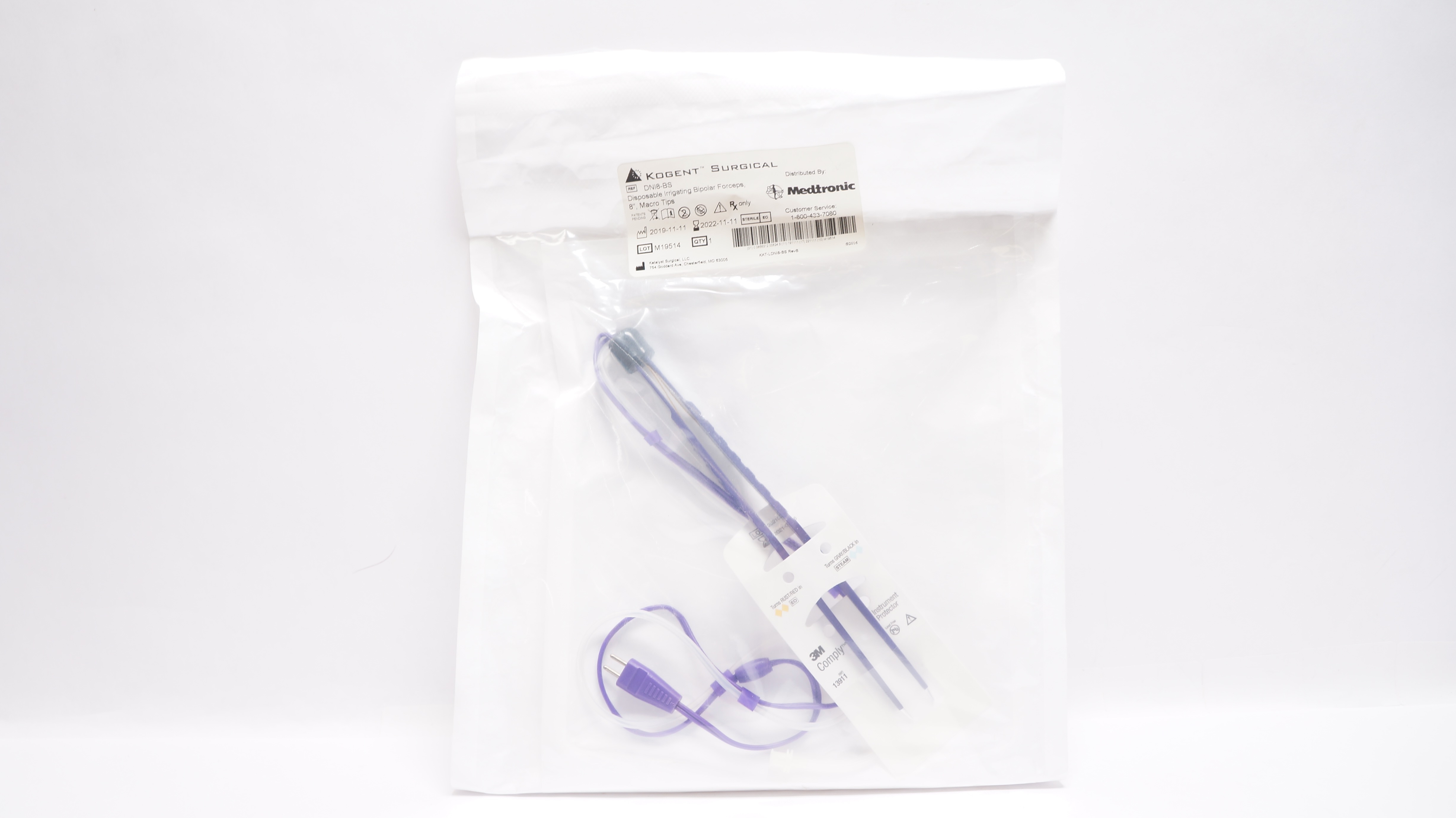 Medtronic DNI8-BS Disposable Irrigating Bipolar Forceps, Macro Tips, 8inch (x)