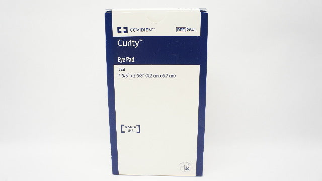 Covidien 2841 Curity Eye Pad Oval 1-5/8inch x 2-5/8inch - Box of 50 (x)