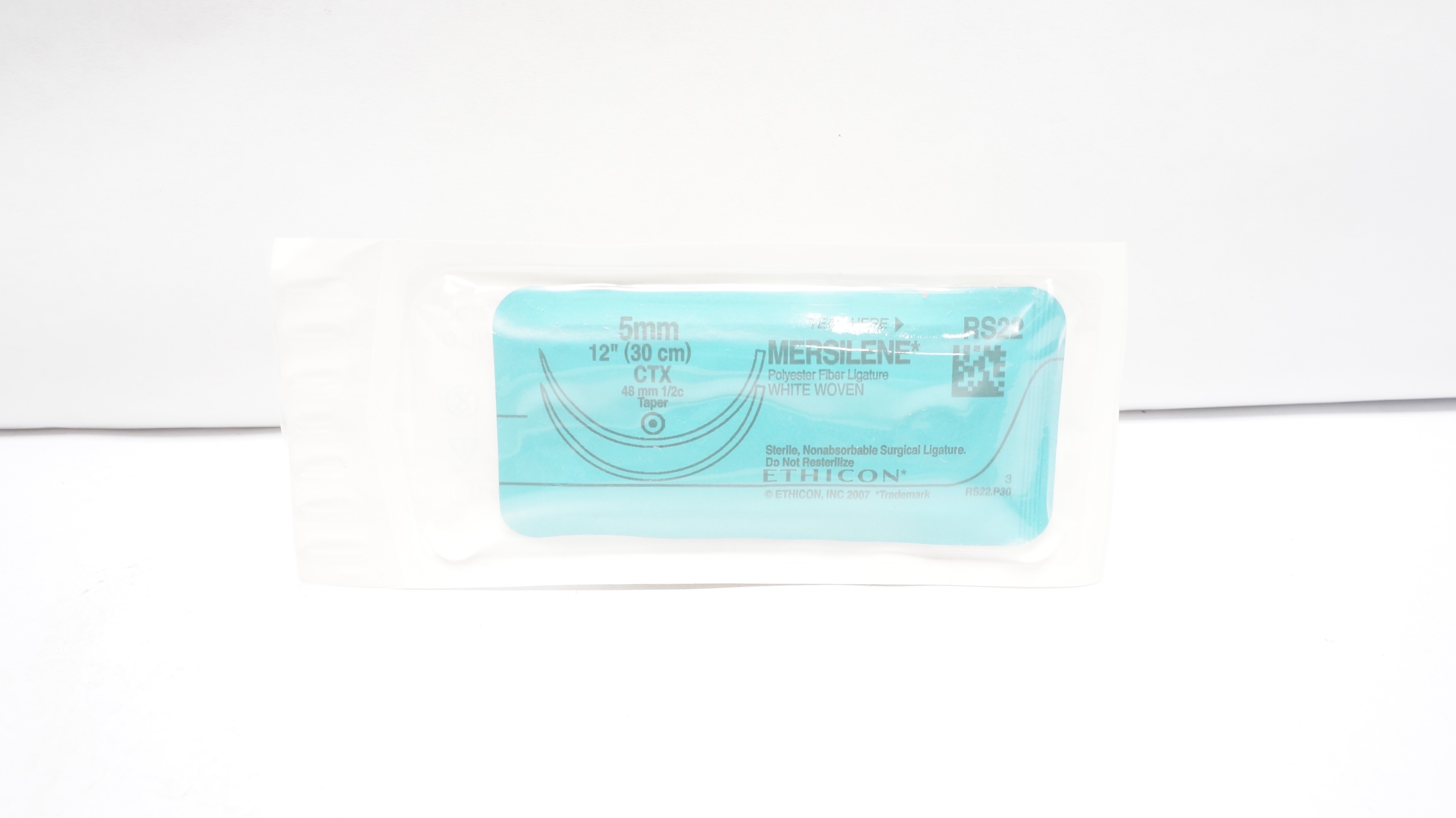 Ethicon RS22 5mm MERSILENE, CTX, 48mm 1/2c Taper, 12inch (x)