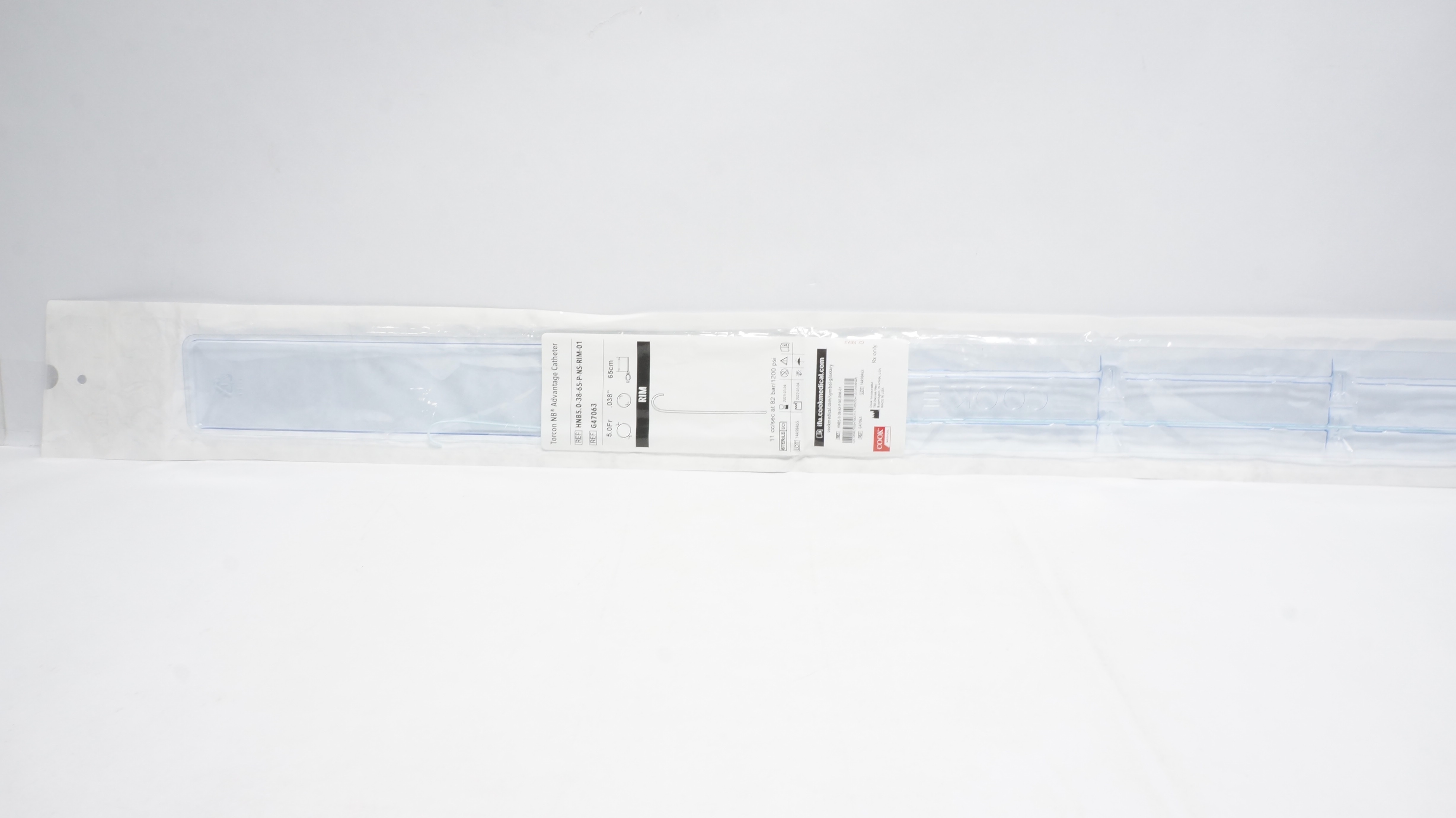 Cook Medical G47063 Torcon NB Advantage Cath. 5.0Fr x .038In x 65cm (x)