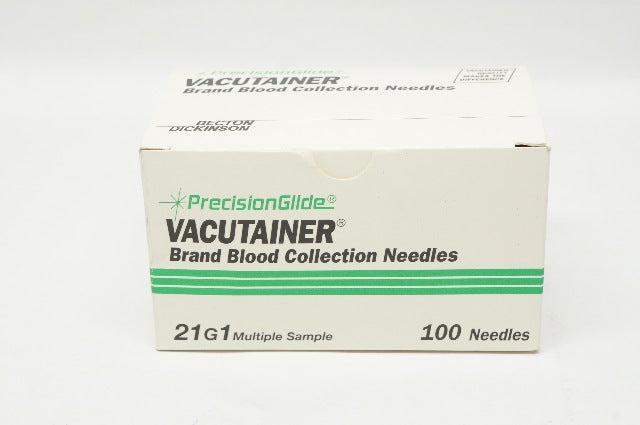 BD 367212 PrecisionGlide Vacutainer Blood Collection Ndles. 21G x 1 - Box of 100
