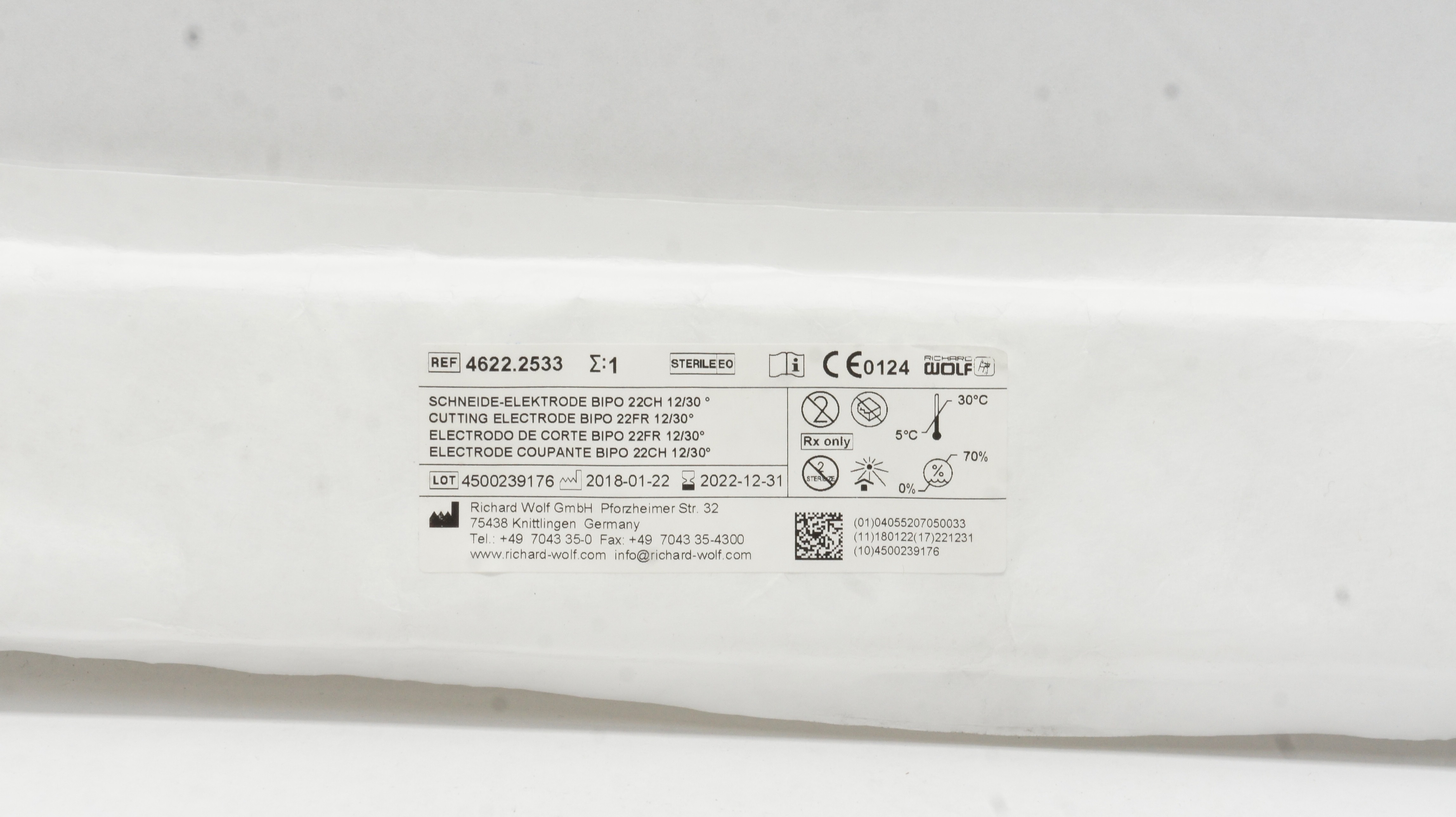 Richard Wolf 4622.2533 Cutting Electrode BIPO 22Fr 12/30Degree (x)