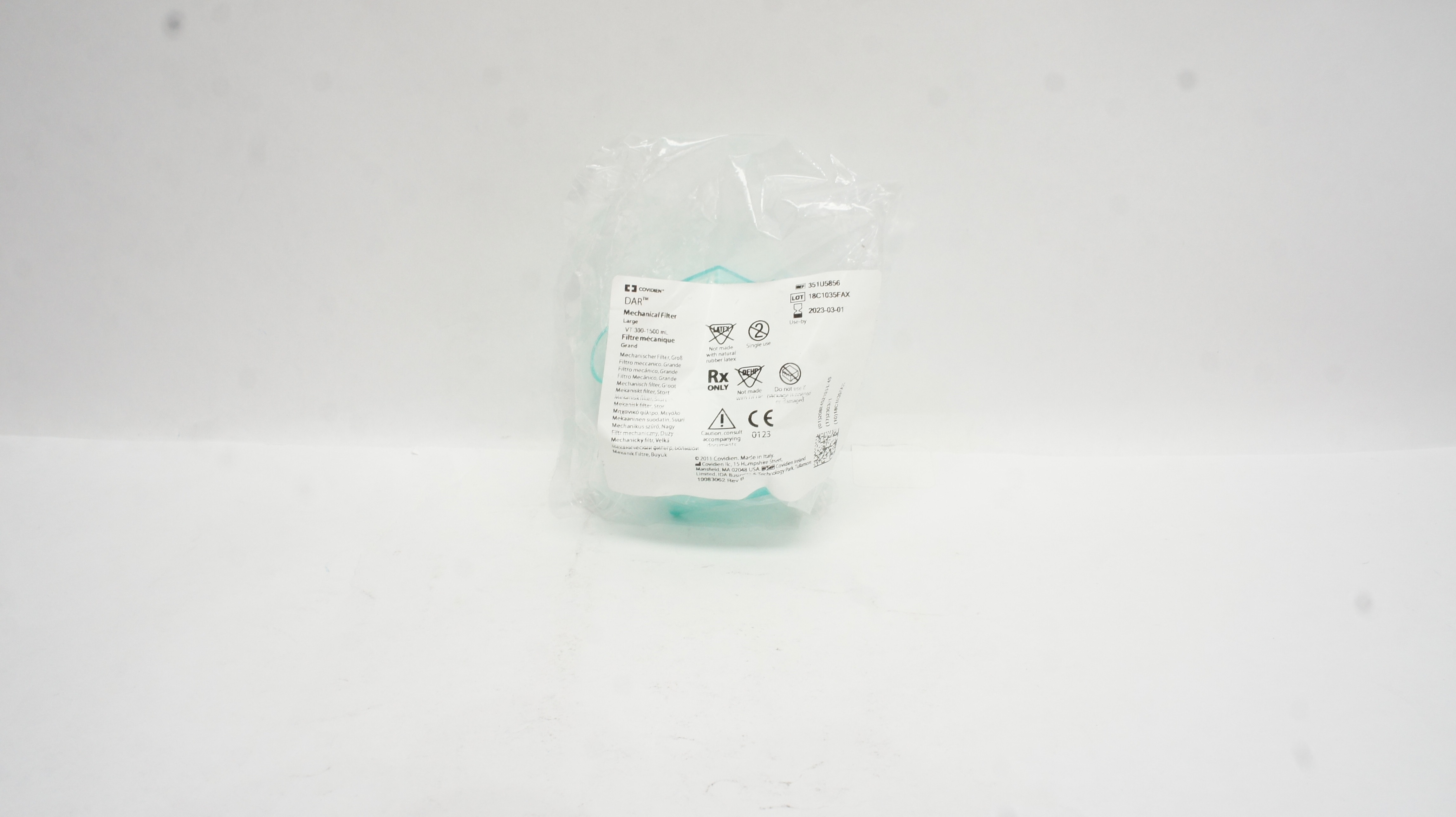 Covidien 351U5856 DAR Mechanical Filters Large VT 300-1500 ml (x)