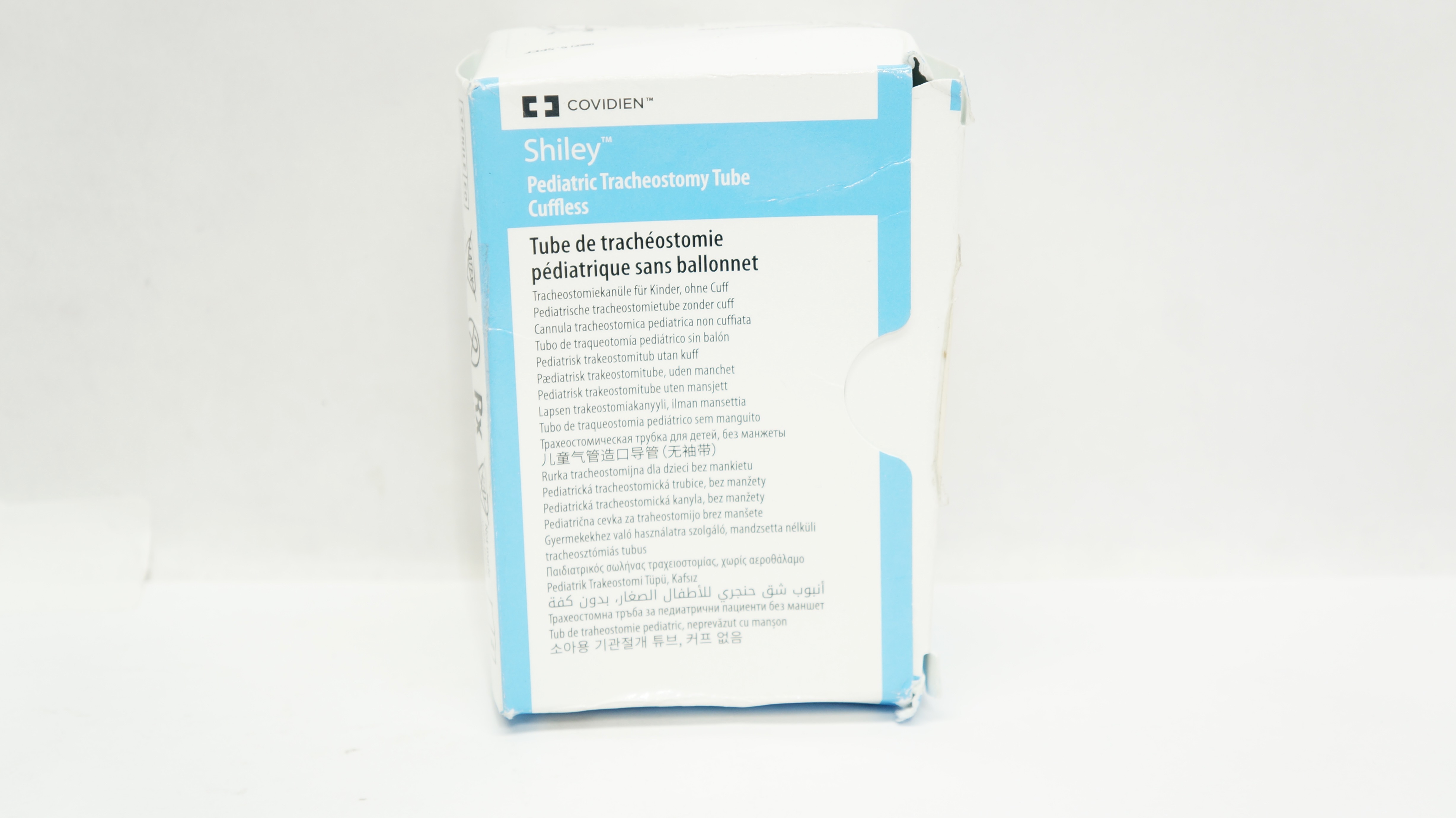 Covidien 5.5PEF Shiley Cuffless Pediatric Tracheostomy Tube 5.5 x 7.9 x 46mm