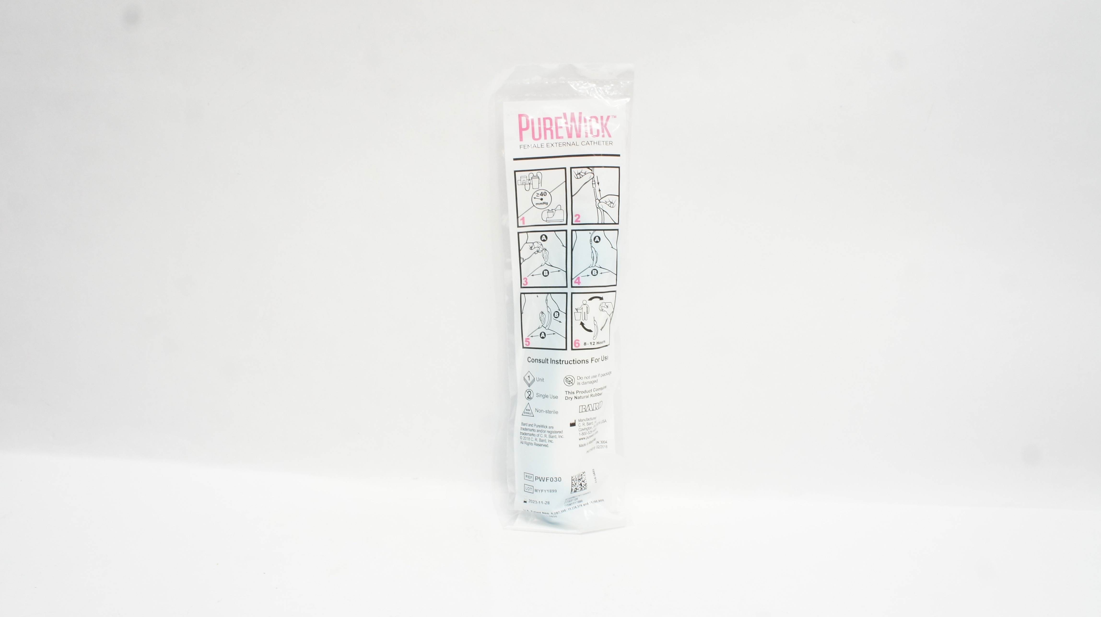 Bard PWF030 PureWick Female External Cath. ≥40 mmHg (x)