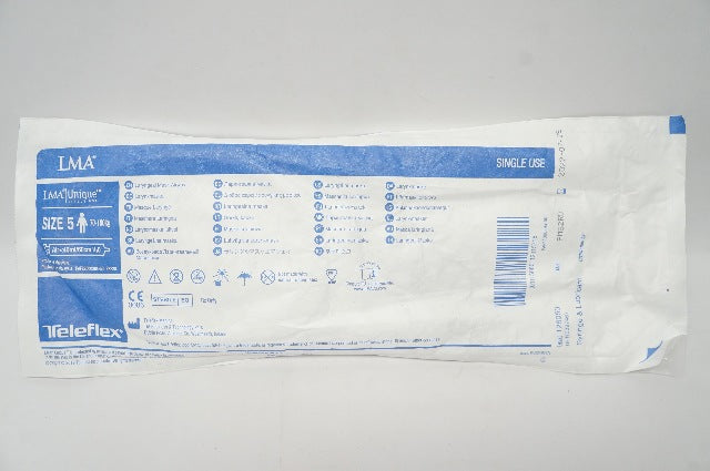 Teleflex 128050 LMA Unique Laryngeal Mask Airway Size5 70-100kg <40ml/60cm H2O(x)