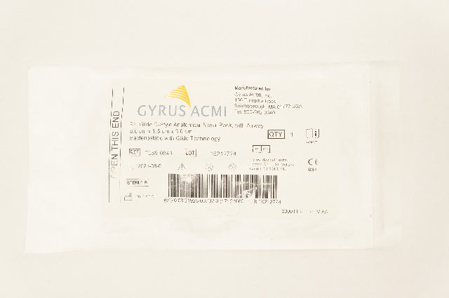 Gyrus ACMI 7089-0841 Blu Glide D-Style Anatomical Nasal Pack 8.0 x1.5 x 3.0cm(x)