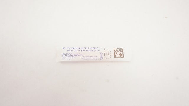 Myco F-BFN18G151 Reli Filtered Blunt Fill Ndle 18G x 1-1/2inch