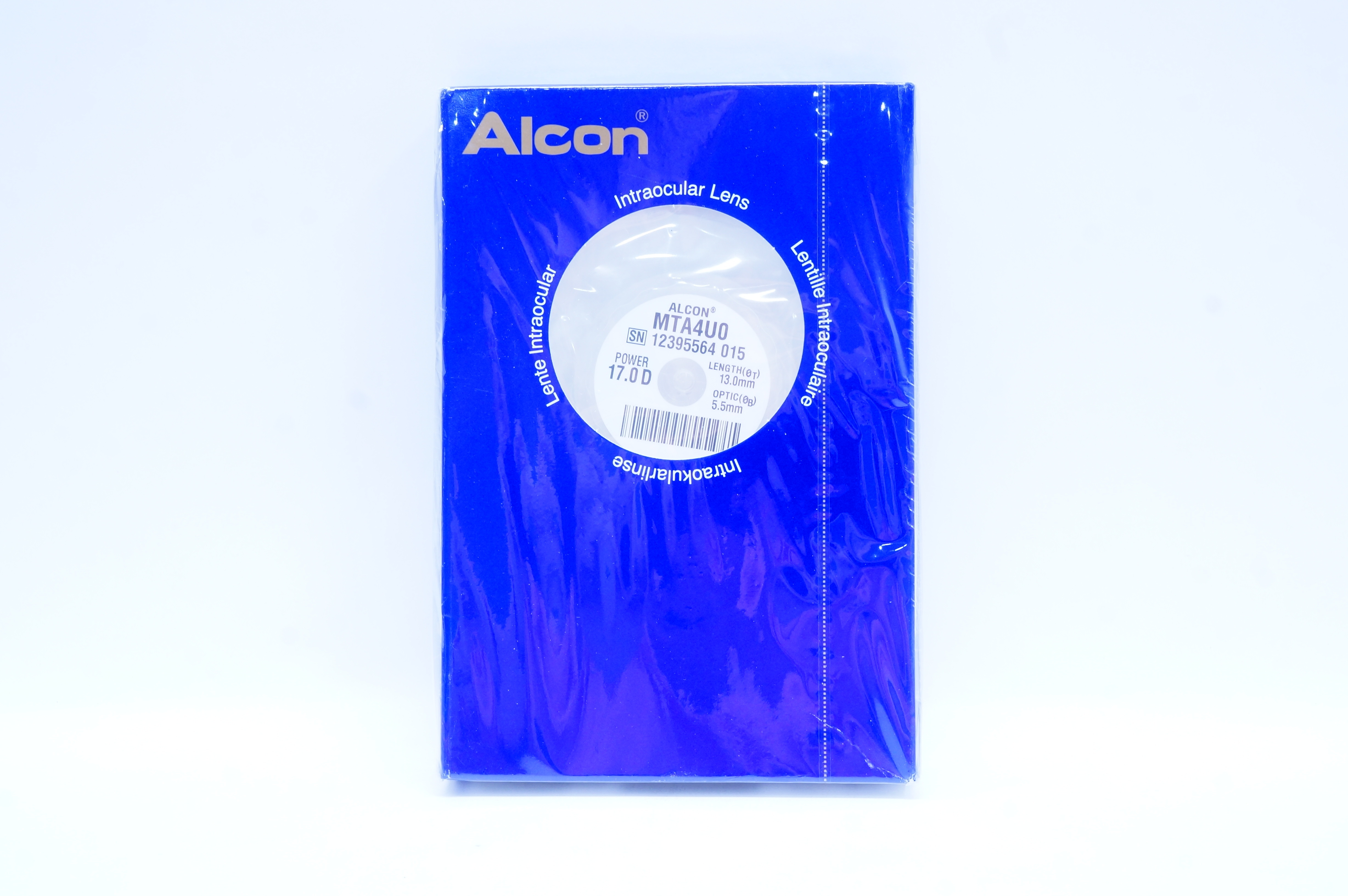 Alcon Laboratories MTA4U0 Intraocular Lens  17.0 D x 5.5mm x 13.0mm (x)