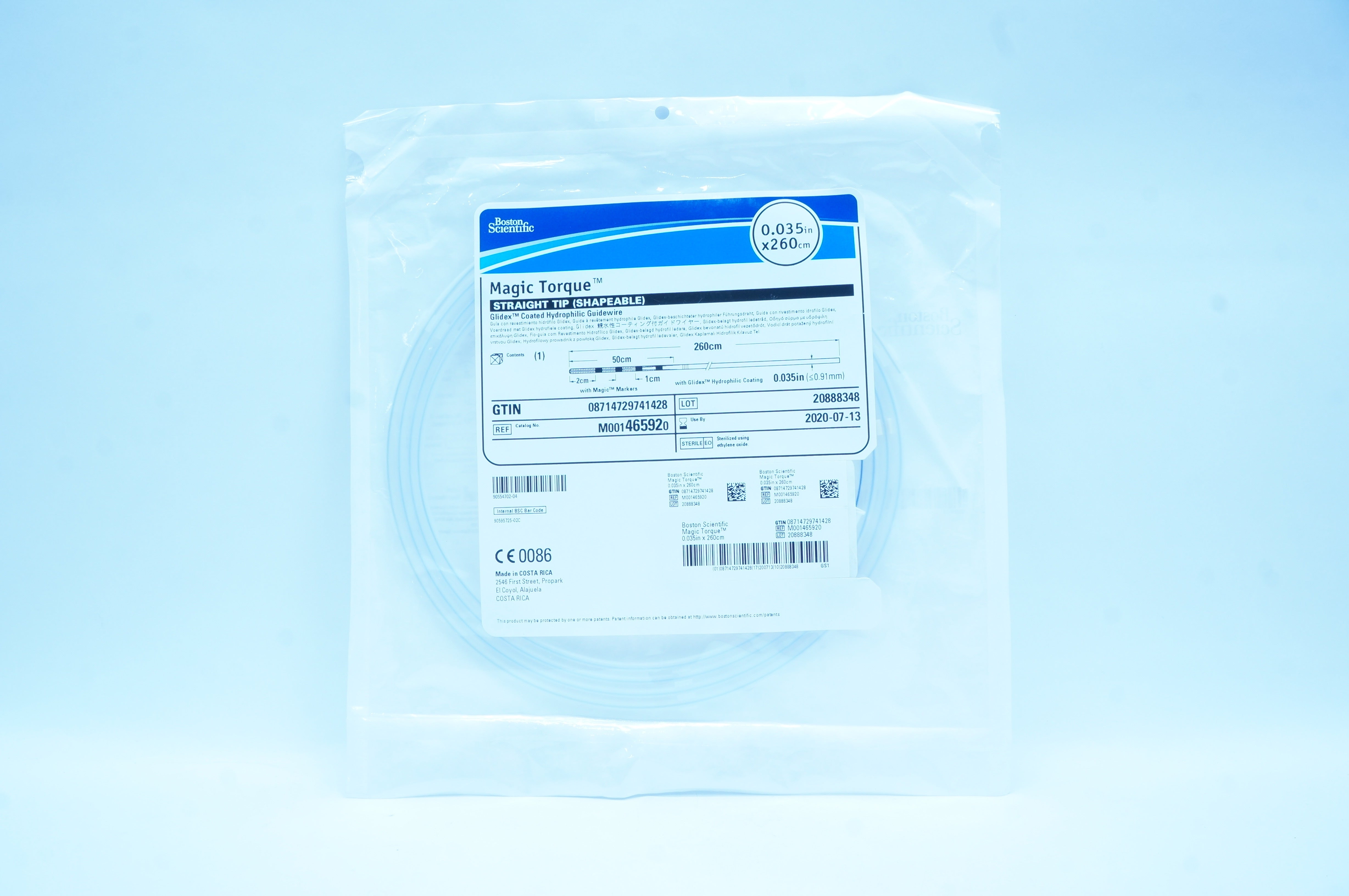Boston Scientific M001465920 Magic Torque Guidewire 0.035 inch x 260 cm (x)