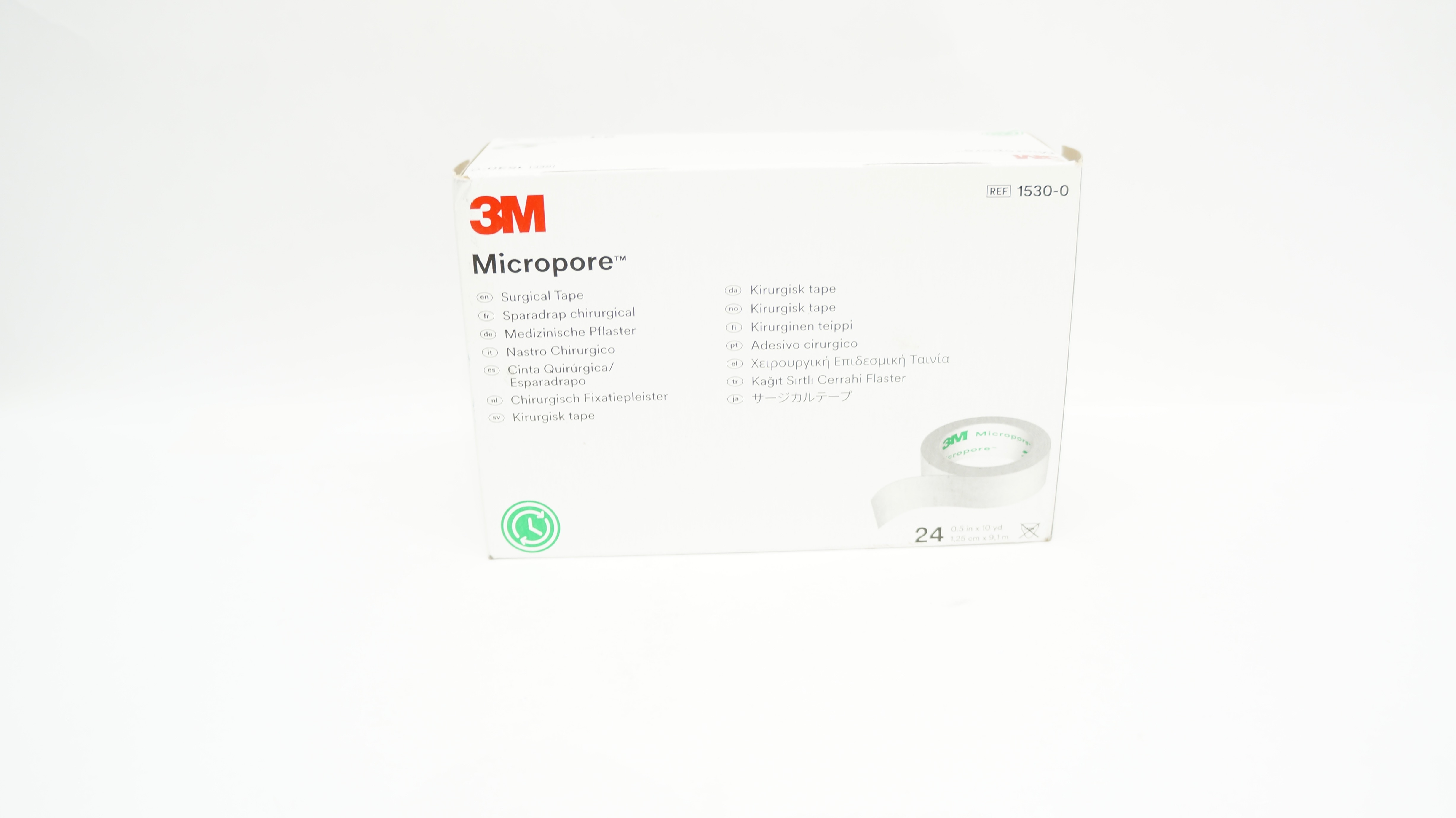 3M 1530-0 Micropore Surgical Tape 0.5inch x 10yd - Box of 24