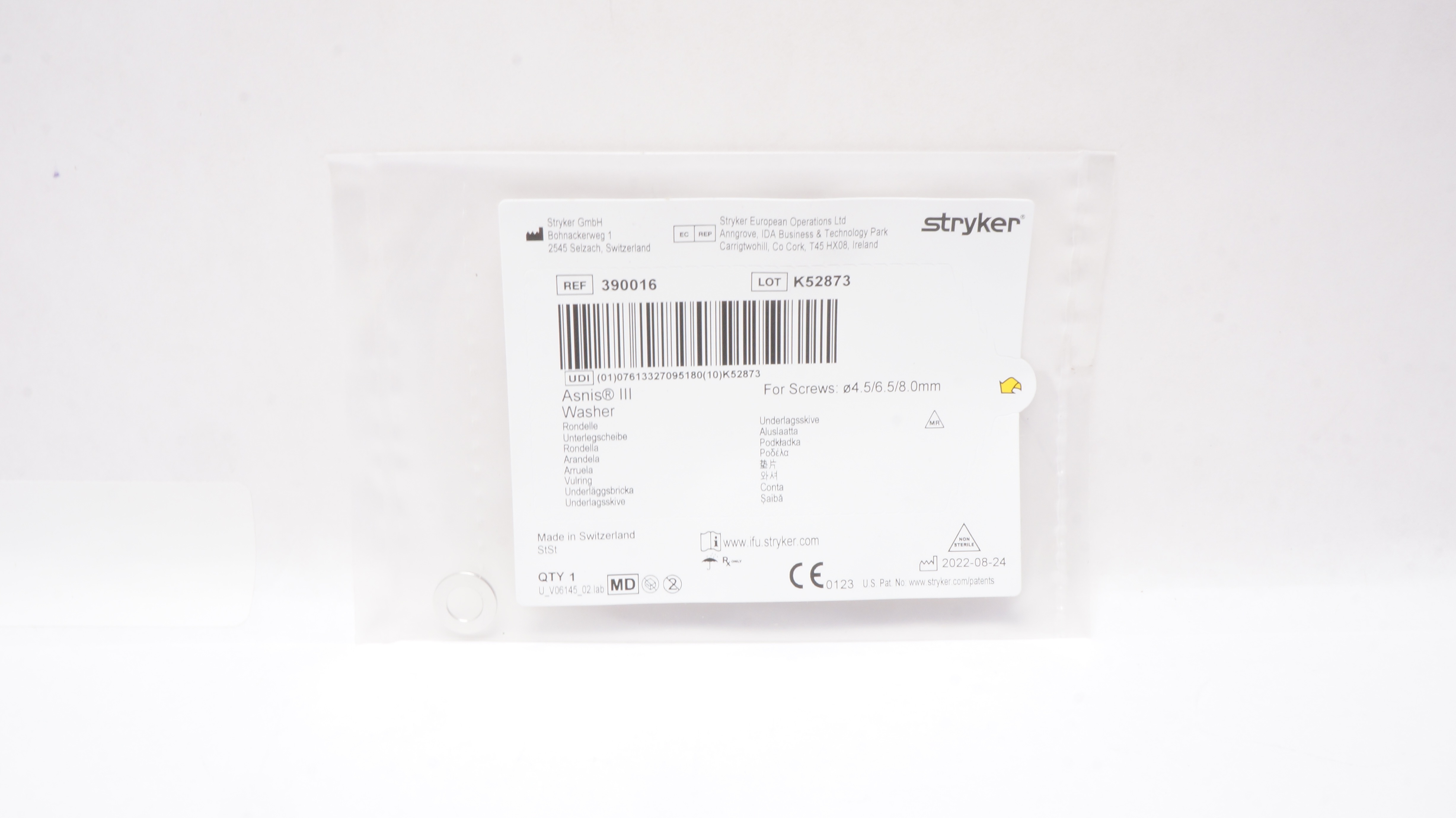 Stryker 390016 Asnis III Washer