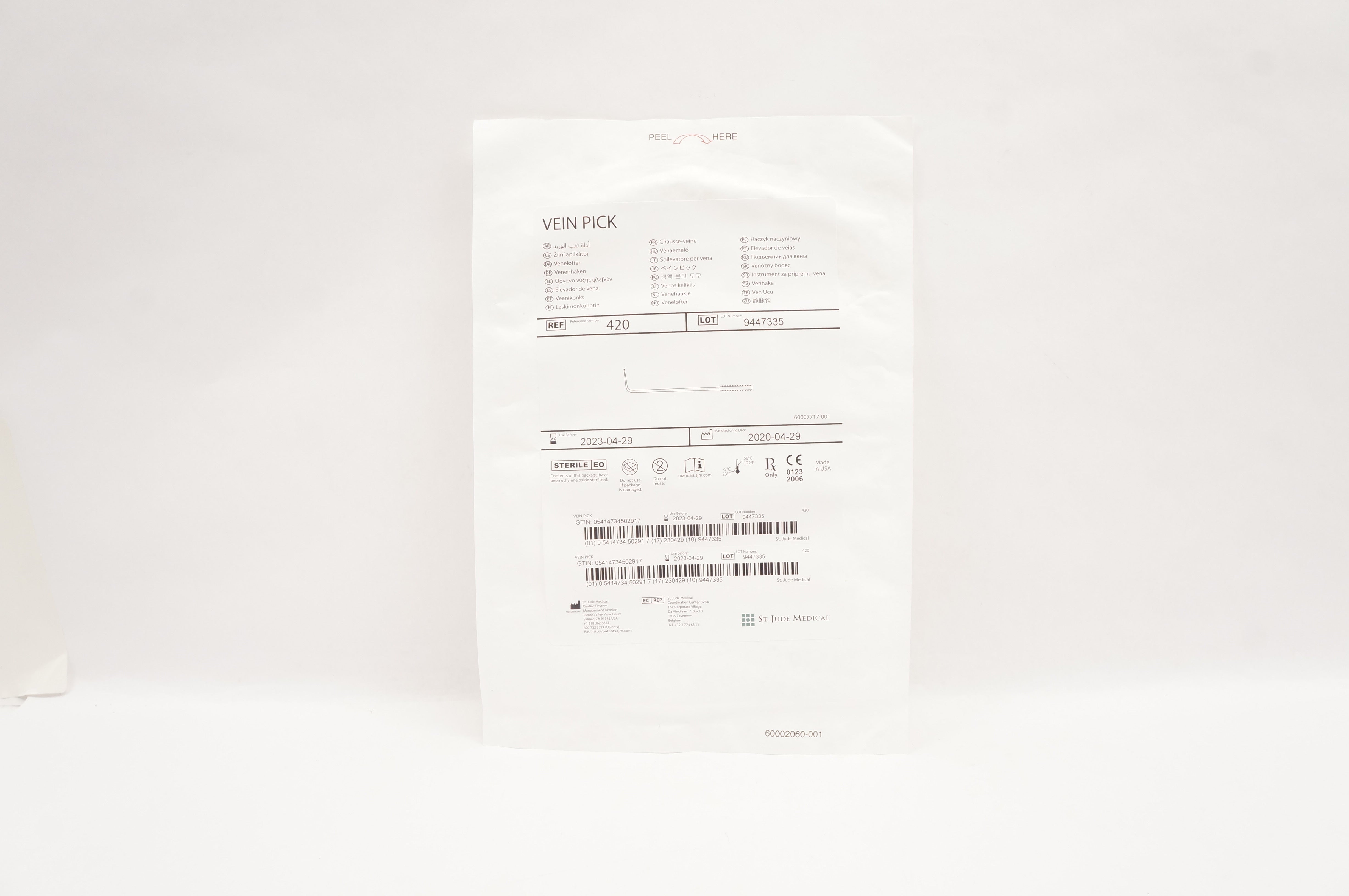 ST Jude Medical 420 Vein Pick