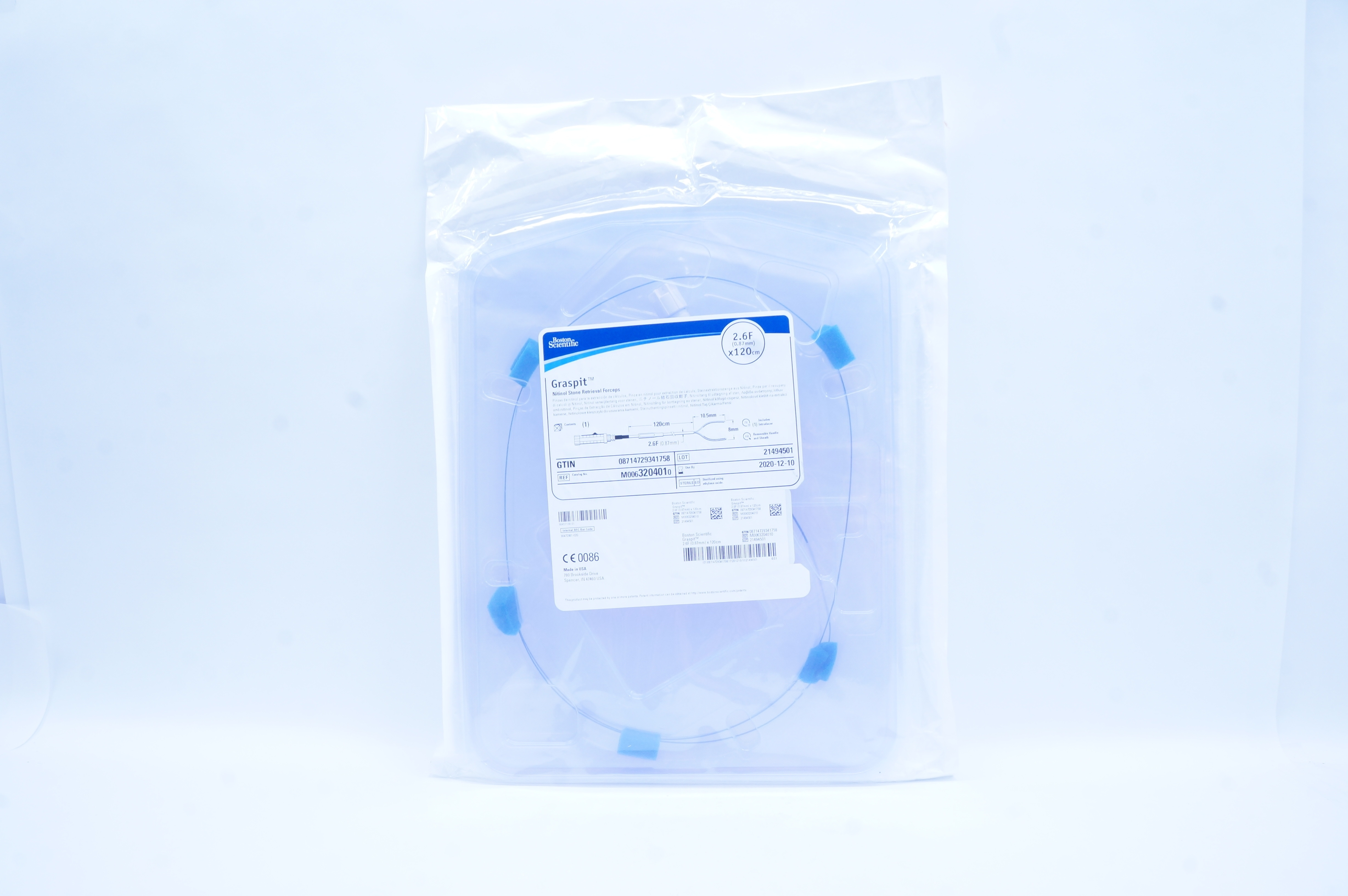 Boston Scientific M0063204010 Nitinol Stone Retrieval Forceps 2.6F. x 120cm (x)