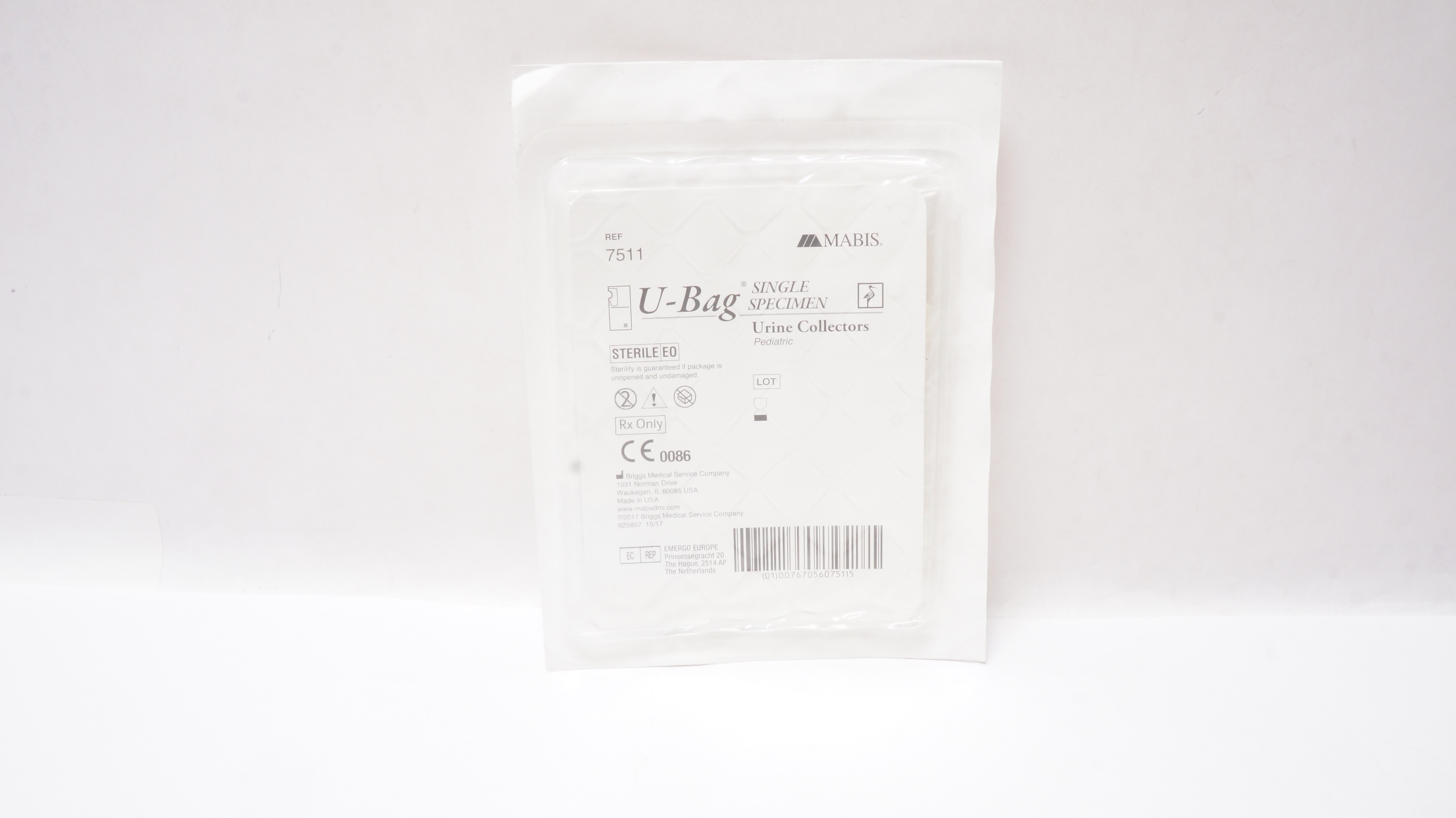 Briggs Medical 7511 MABIS U-Bag Single Specimen Urine Collectors Pediatric