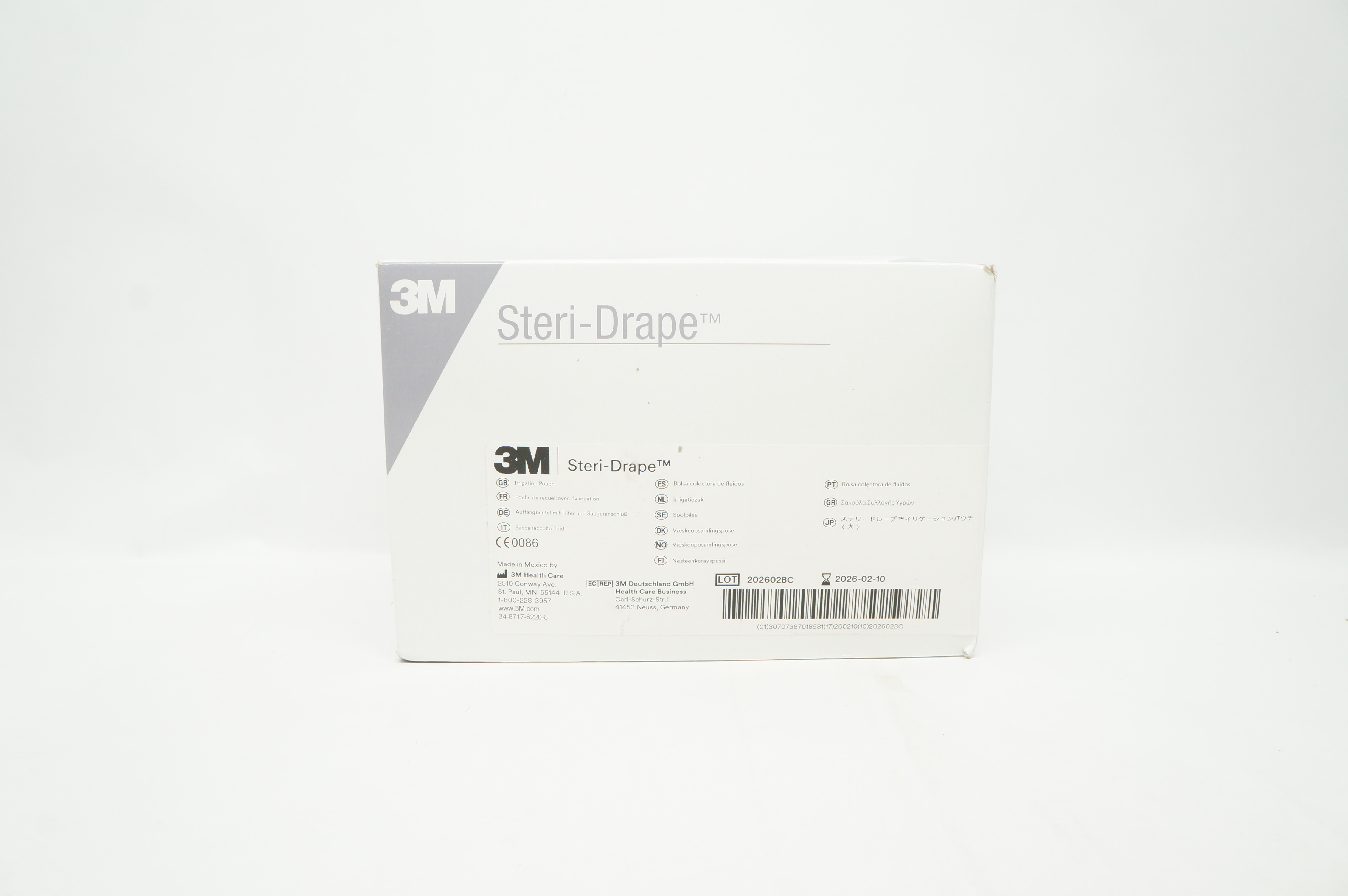 3M 1016 Steri-Drape Irrigation Pouch 19 inch x 23 inch - Box of 10