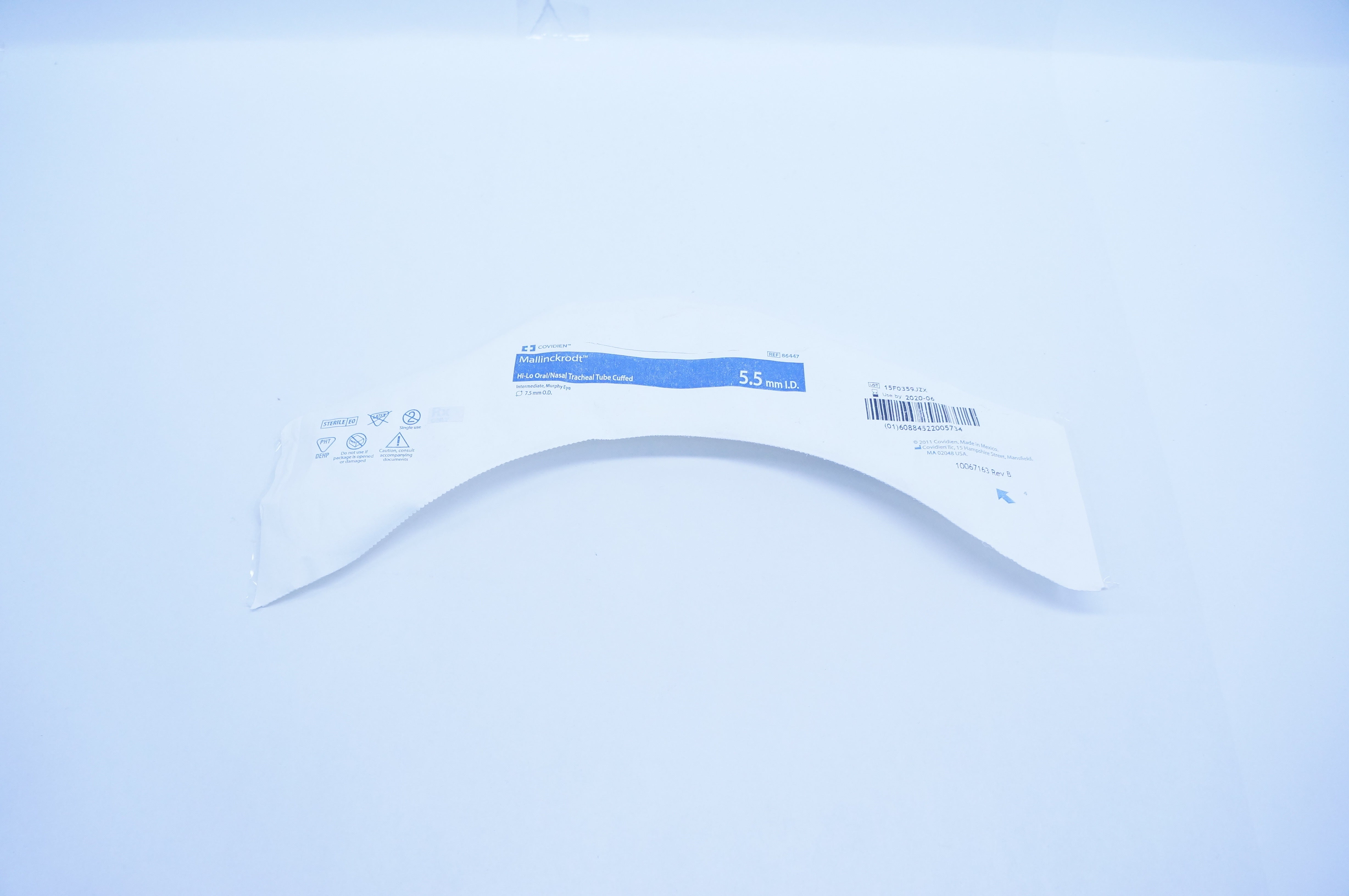 Covidien 86447 Hi-Lo Oral/Nasal Tracheal Tube Cuffed 7.5 x 5.5mm (x)