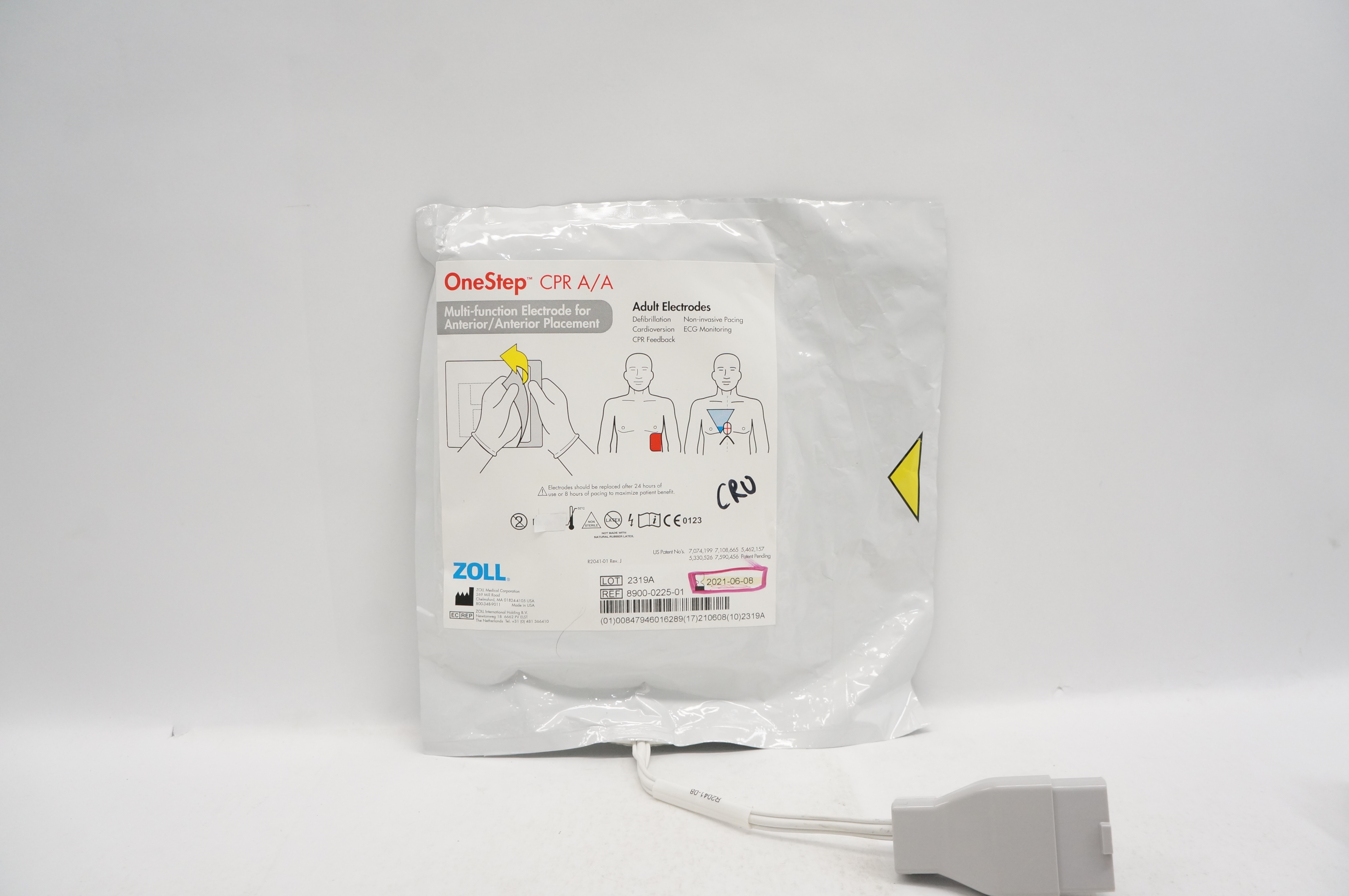 Zoll 8900-0225-01 OneStep CPR A/A Multi-Function Adult Electrodes (x)