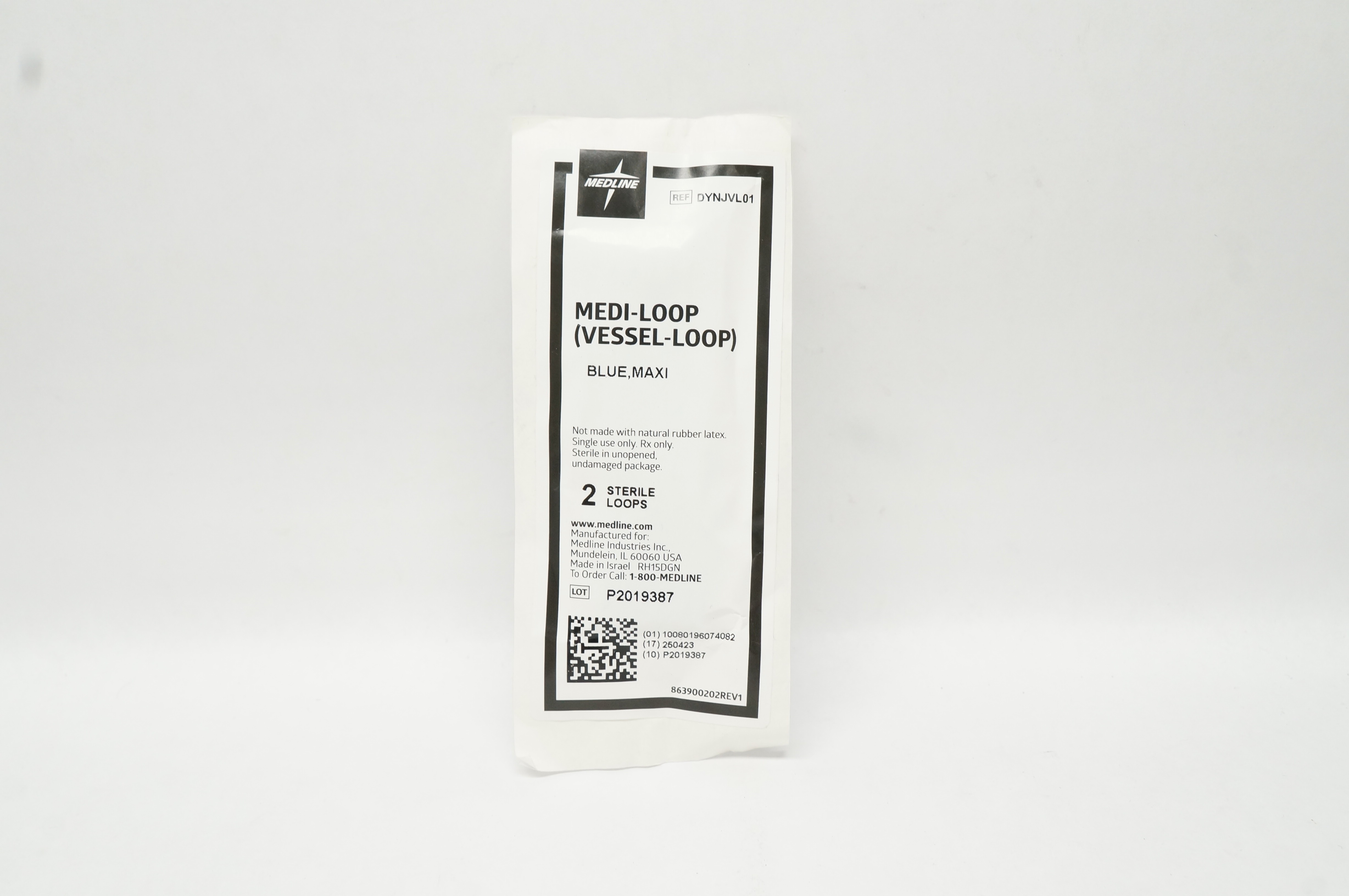 Medline DYNJVL01 Medi-Vessel Loop Blue Maxi - Pack of 2