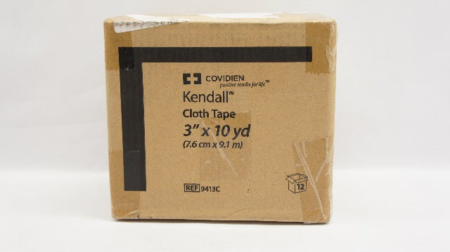 Covidien 9413C Kendall Cloth Tape 3inch x 10yd - Case of 12