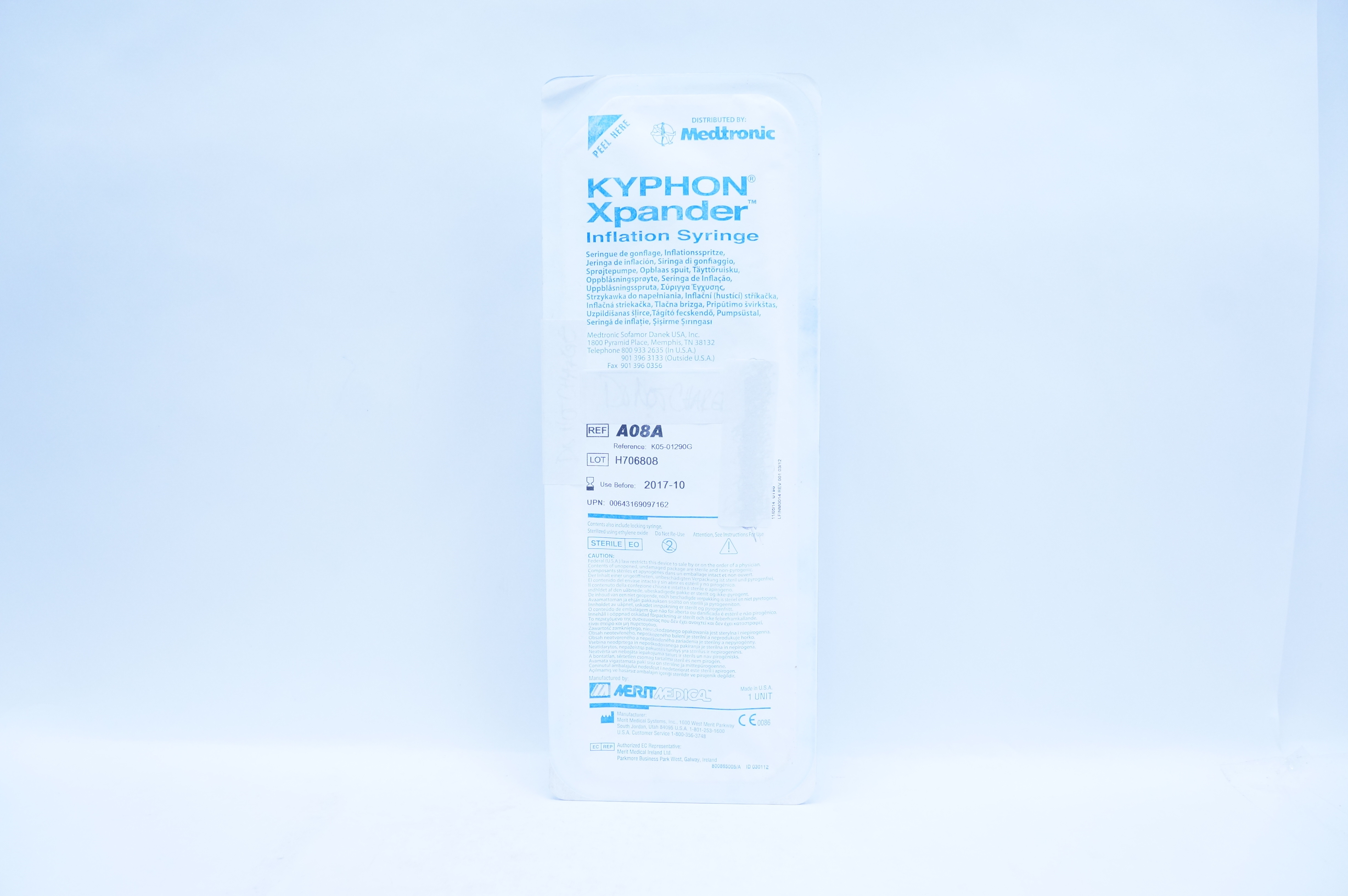 Merit Medical A08A Kyphon Xpander Inflation Syringe (x)