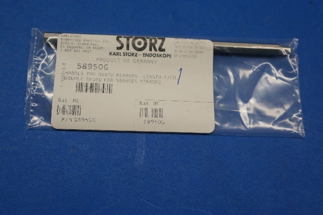 Karl Storz 58950G Handle For Mouth Mirrors Length 12 cm, For Use With 58950ES