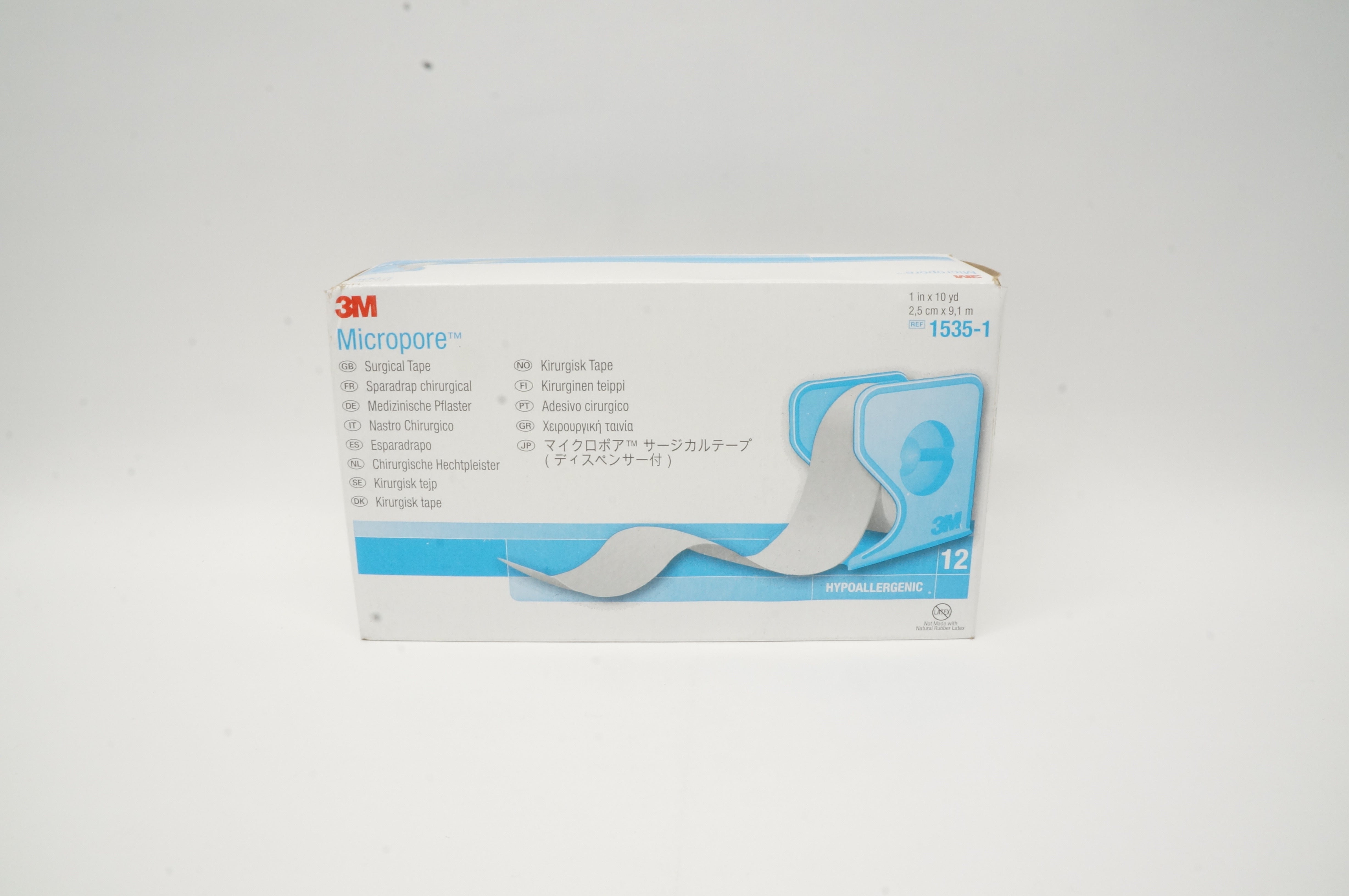 3M 1535-1 Micropore Surgical Tape 1inch x 10yd (x) - Box of 12