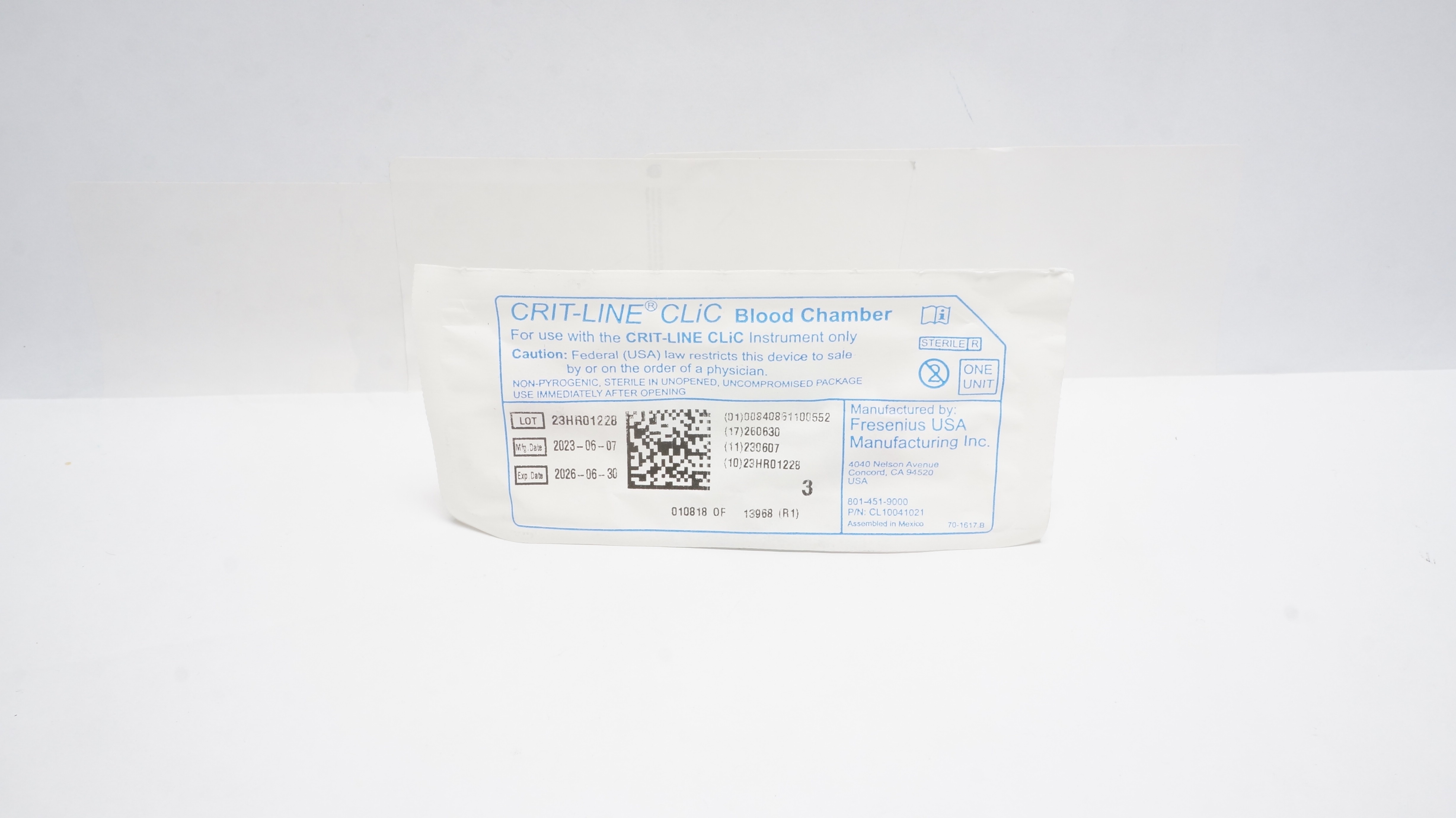 Fresenius Medical Crit-Line Clic Blood Chamber
